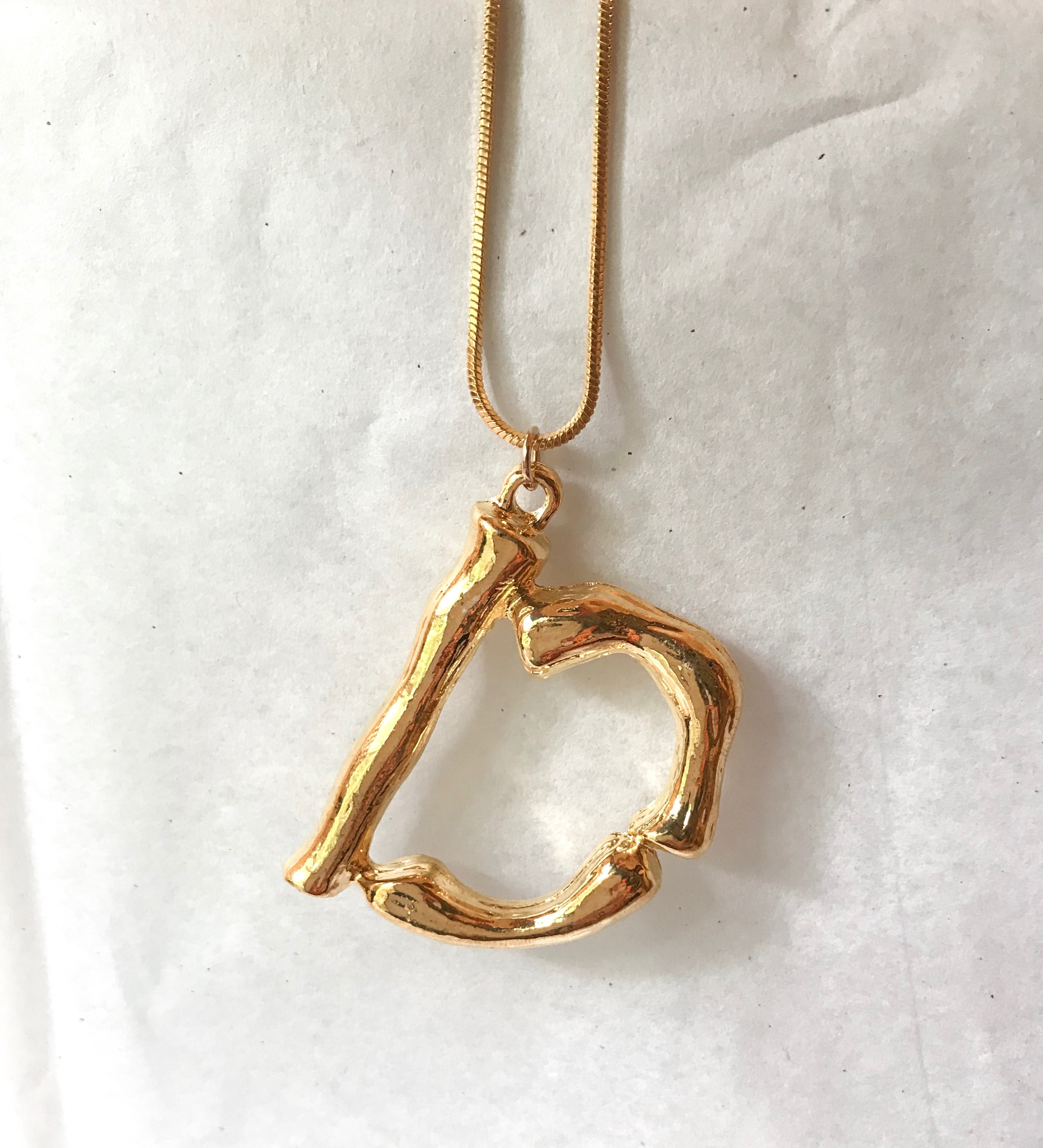 Oversized Initial Pendant