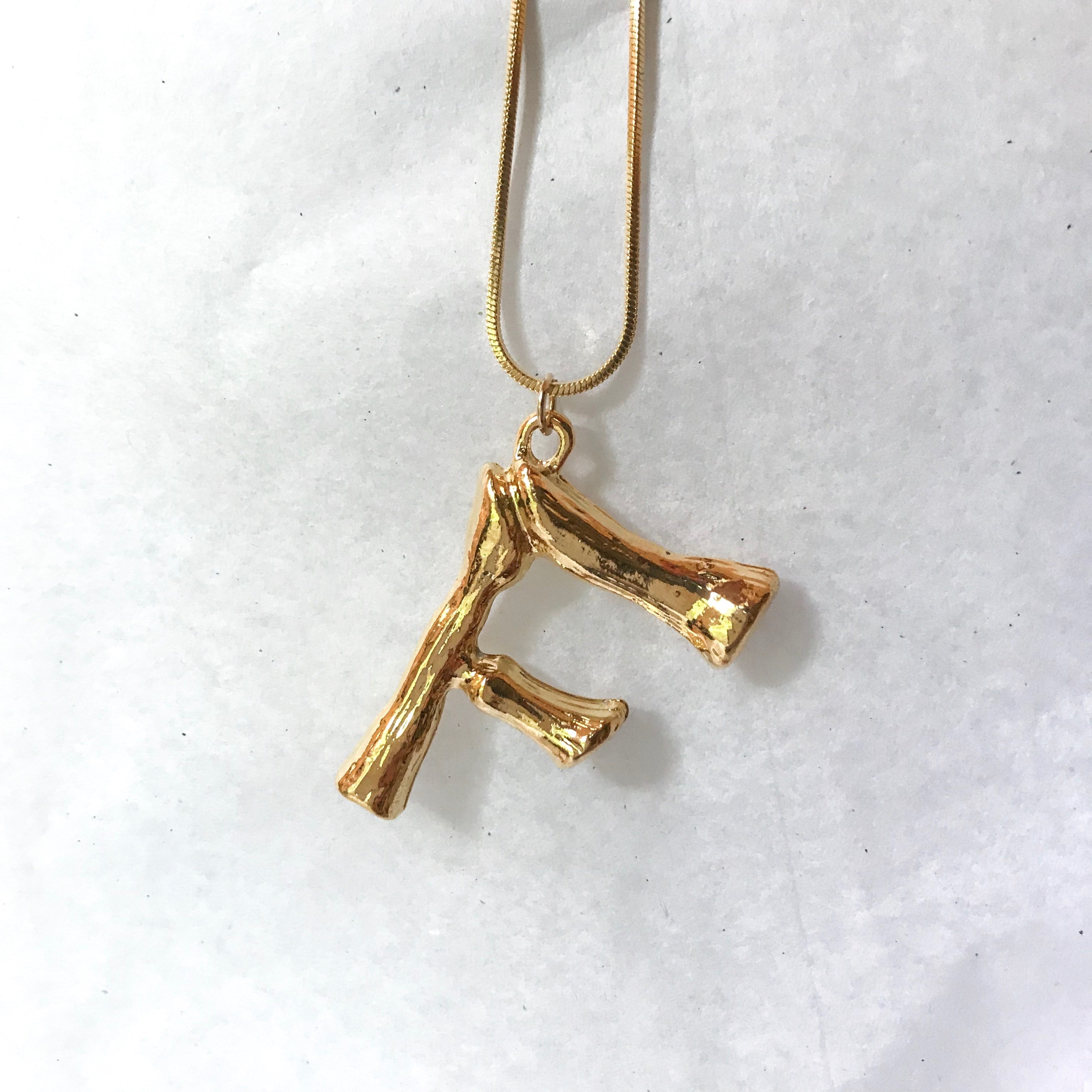 Oversized Initial Pendant
