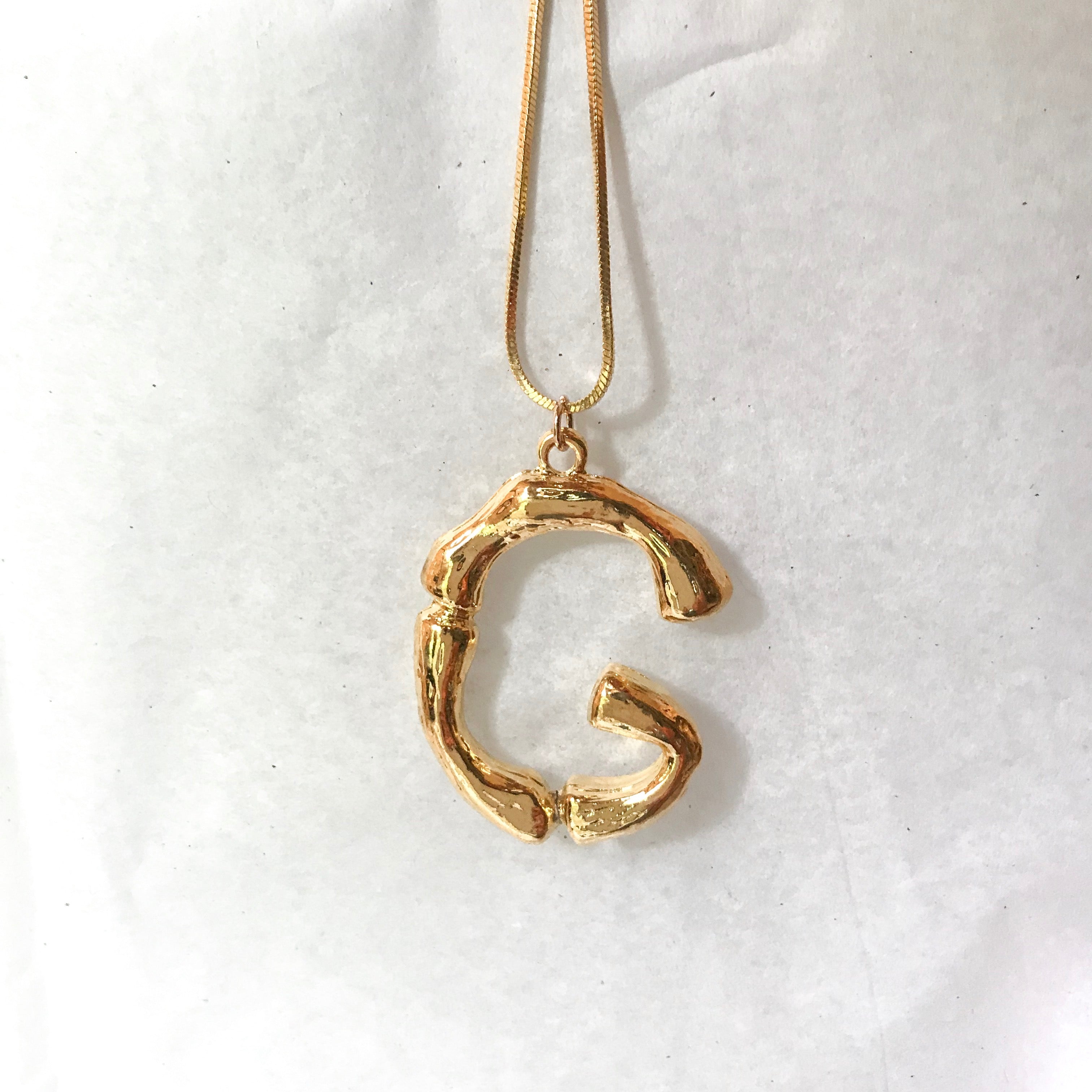 Oversized Initial Pendant
