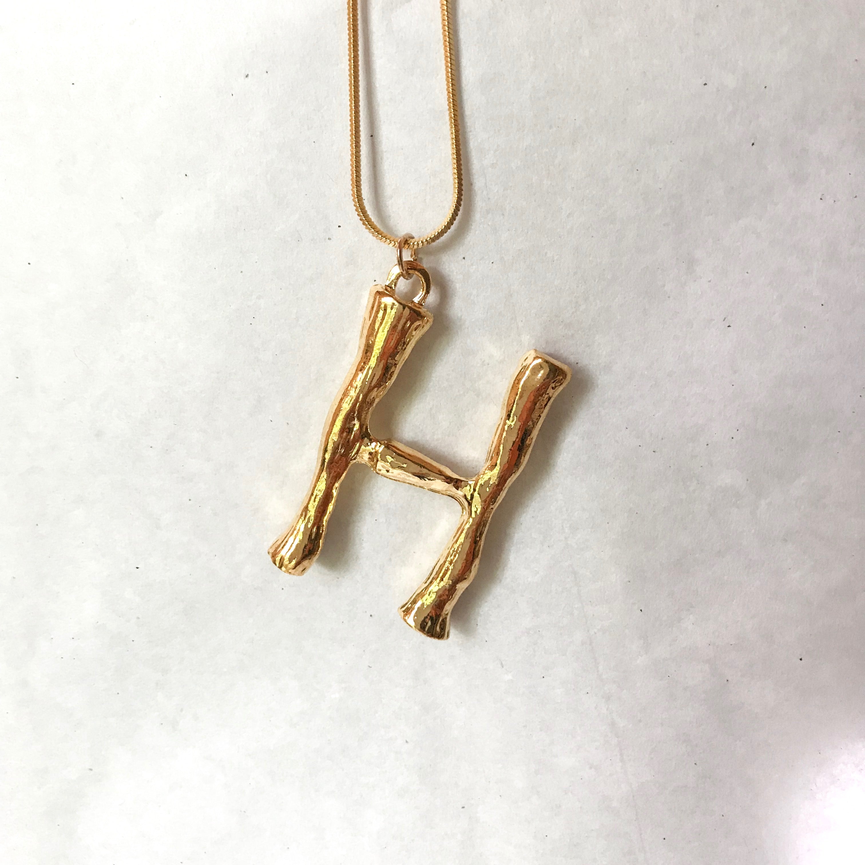 Oversized Initial Pendant