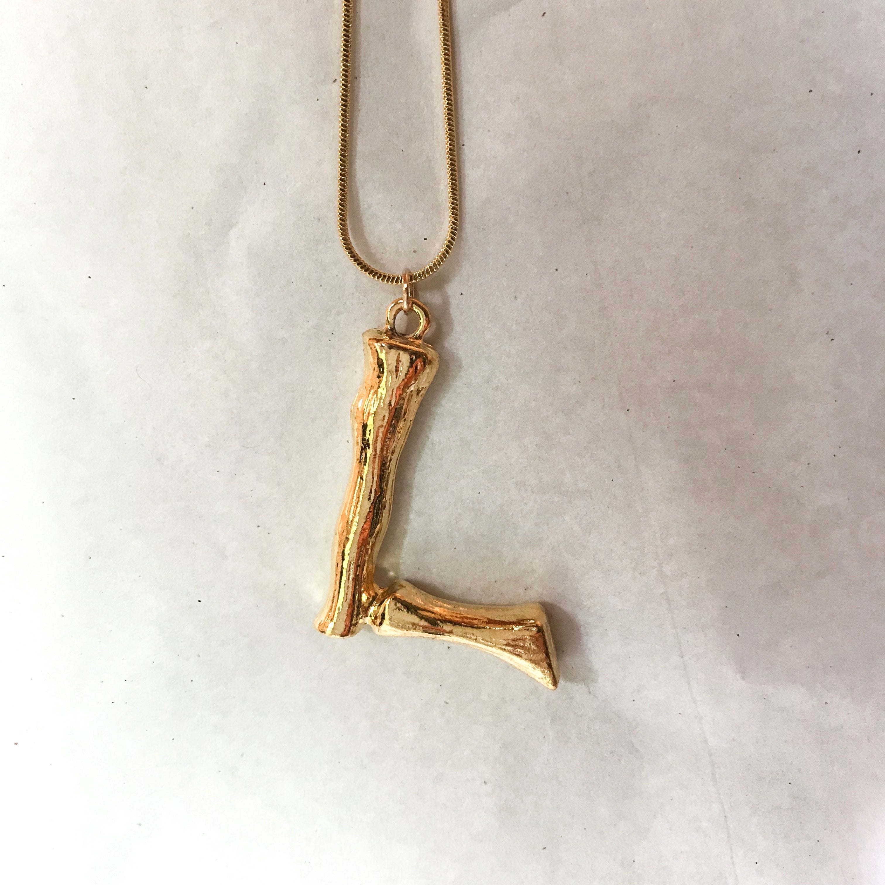 Oversized Initial Pendant