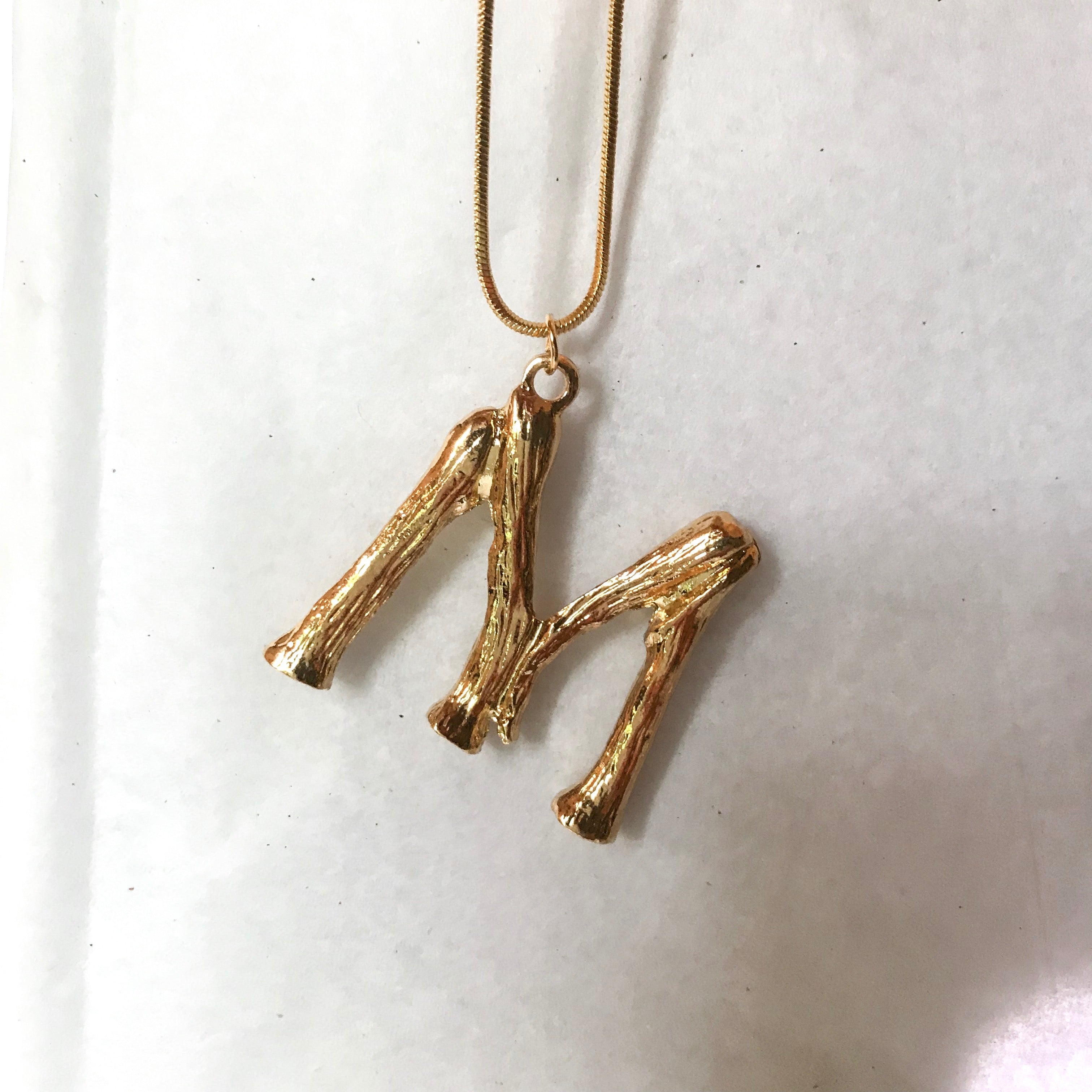 Oversized Initial Pendant