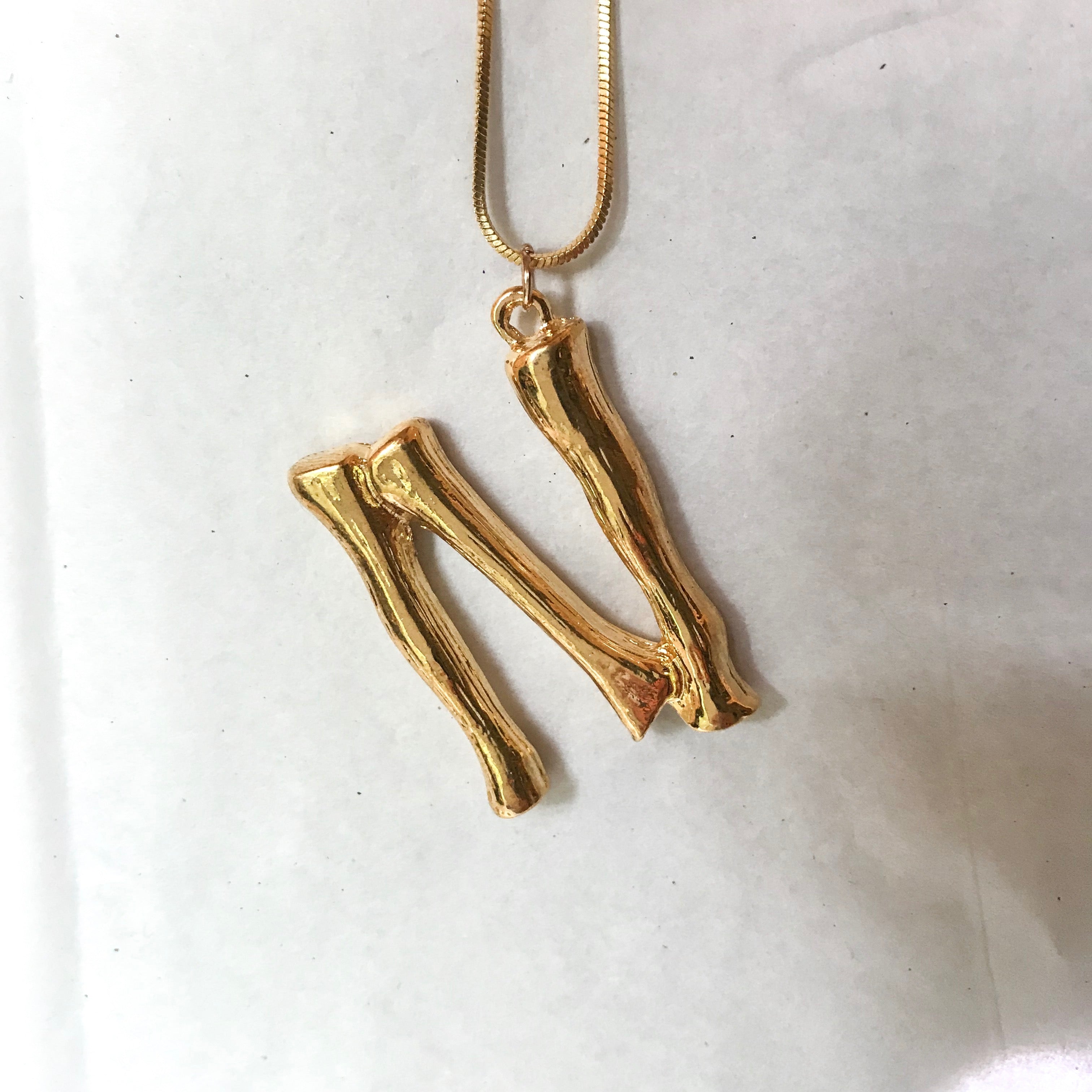 Oversized Initial Pendant