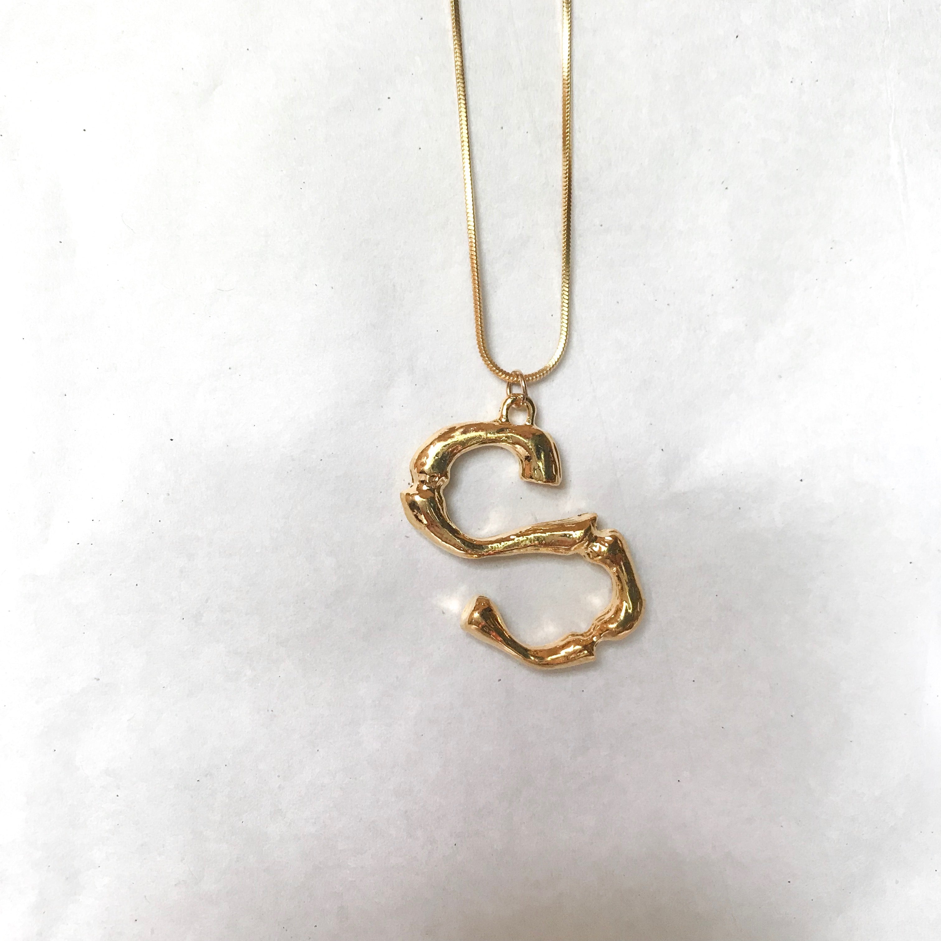 Oversized Initial Pendant