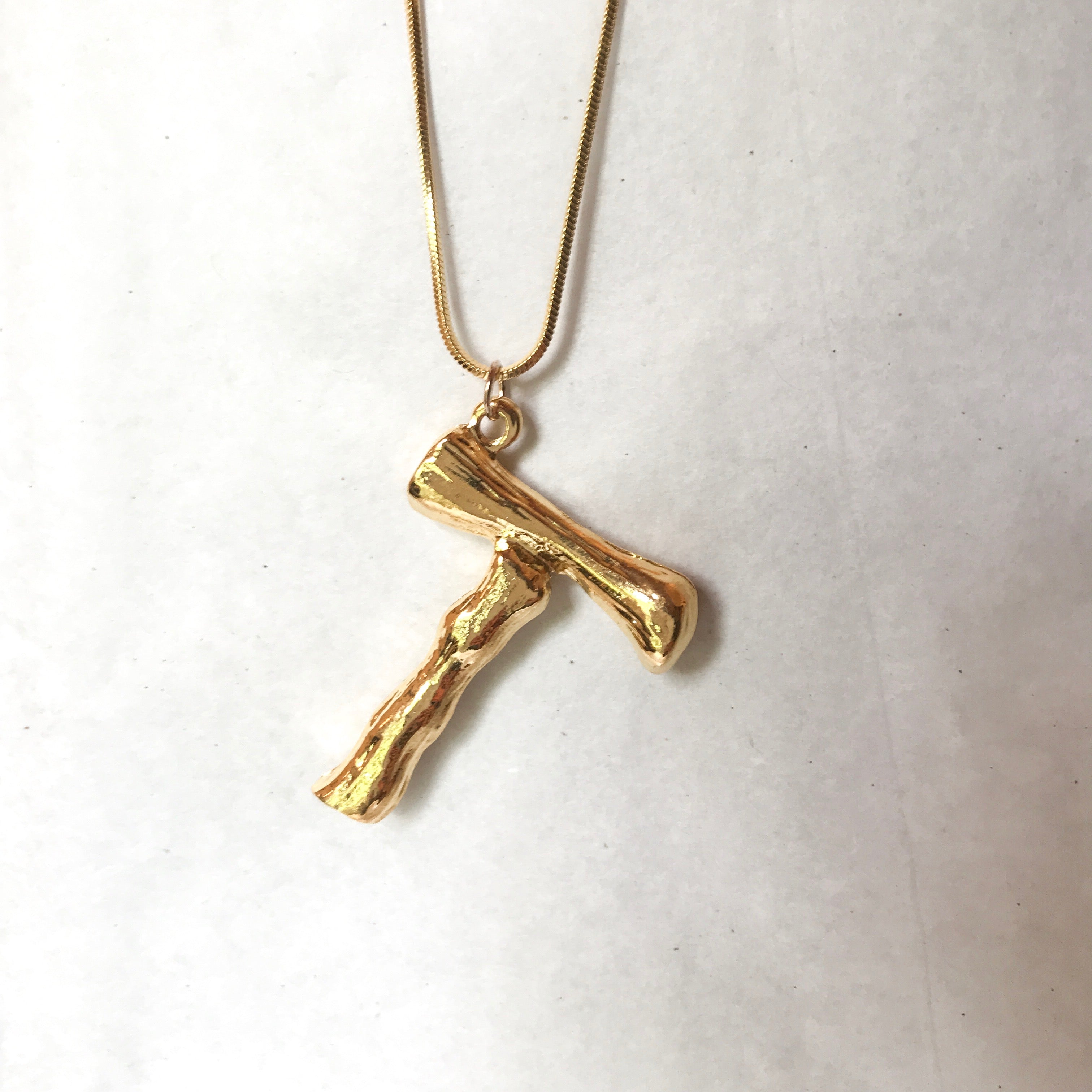 Oversized Initial Pendant