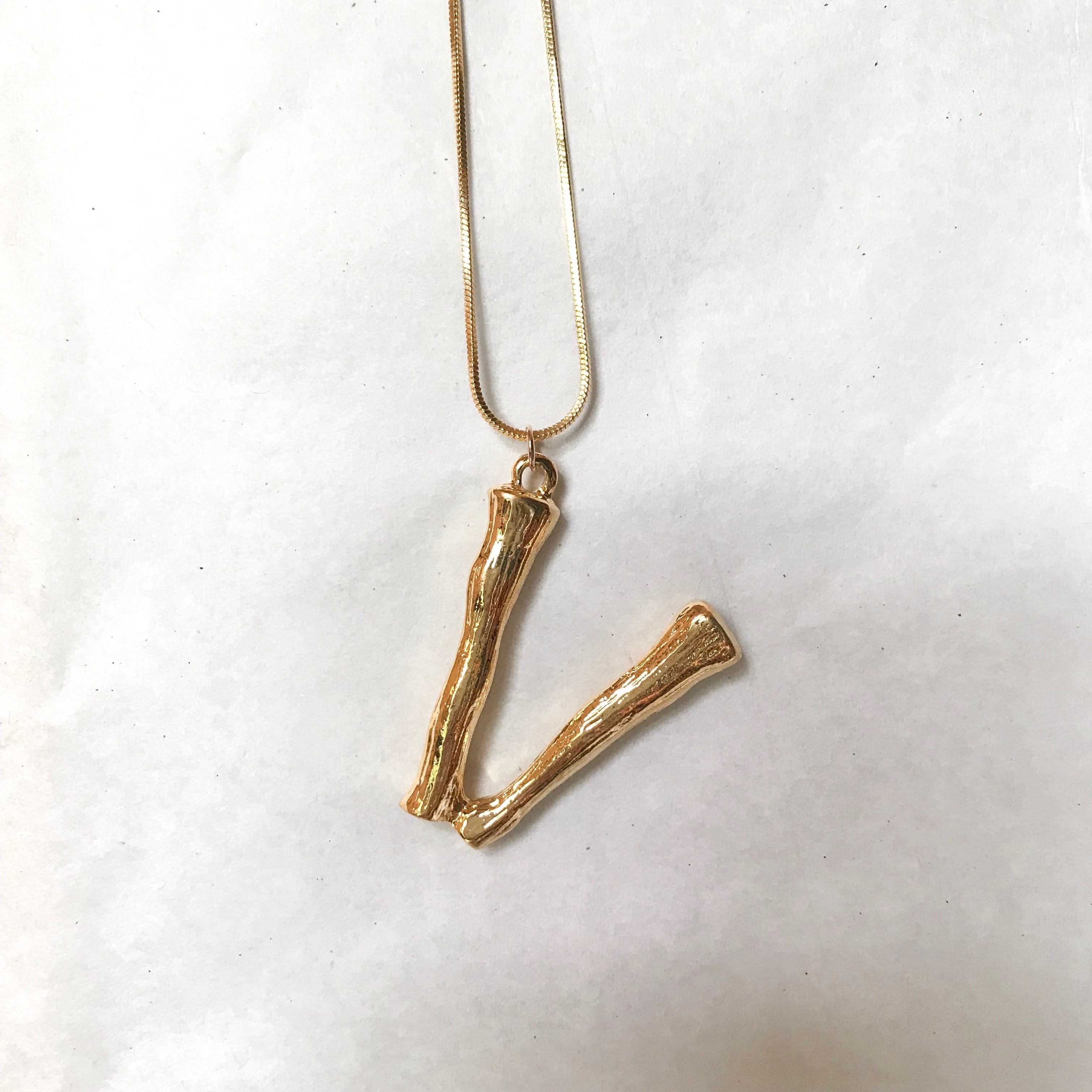 Oversized Initial Pendant
