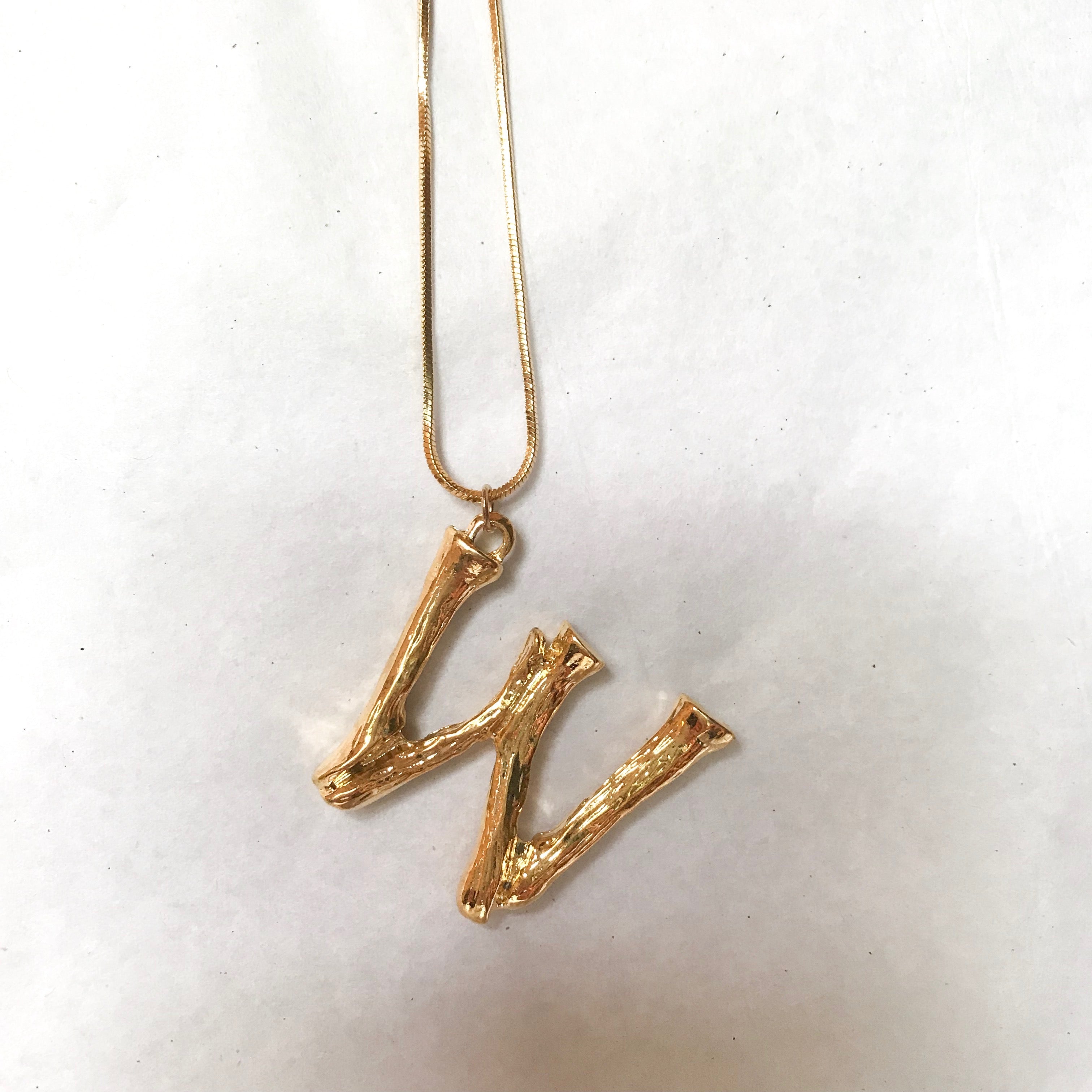 Oversized Initial Pendant