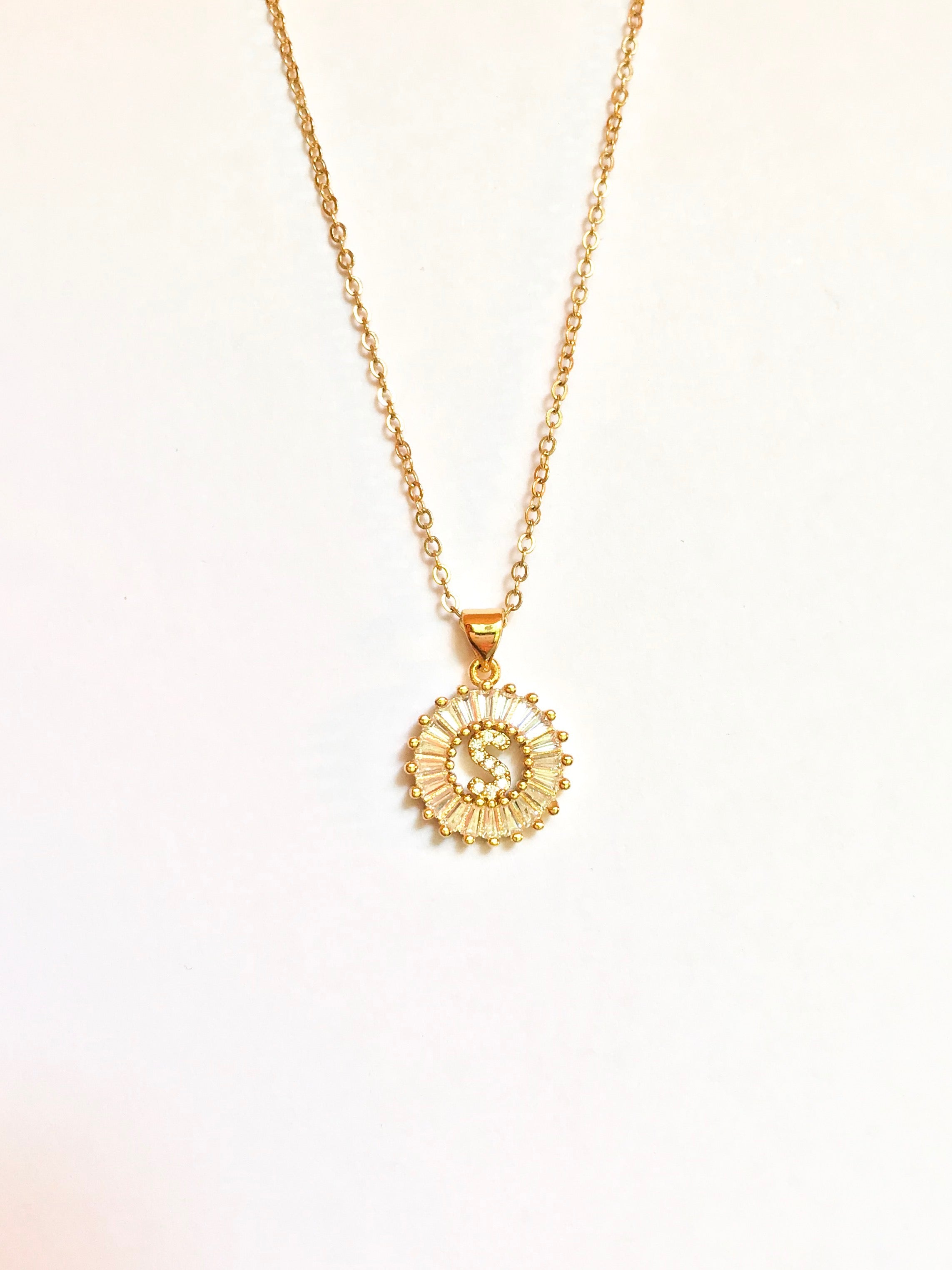 The Embellished Initial Pendant