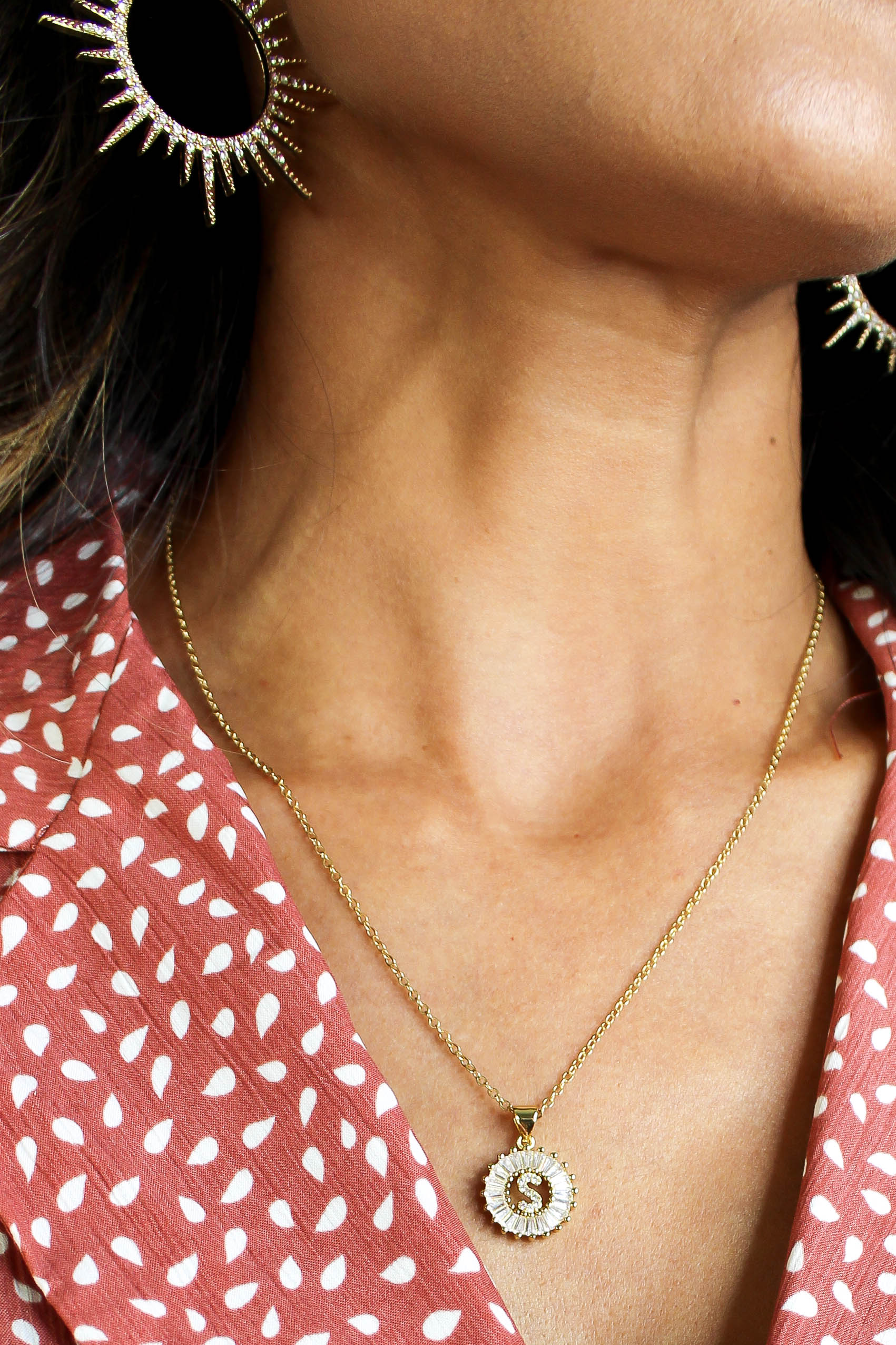 The Embellished Initial Pendant