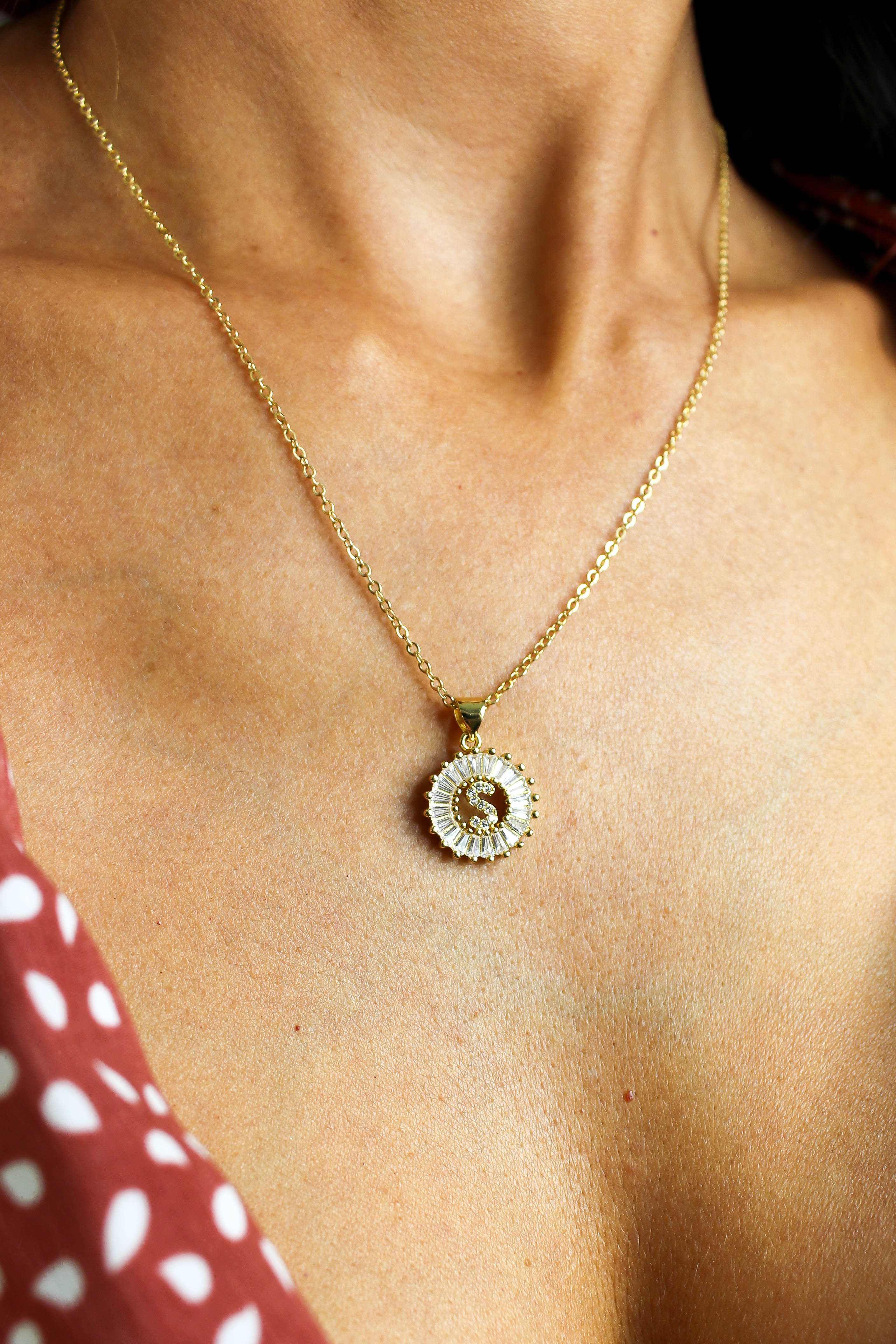 The Embellished Initial Pendant