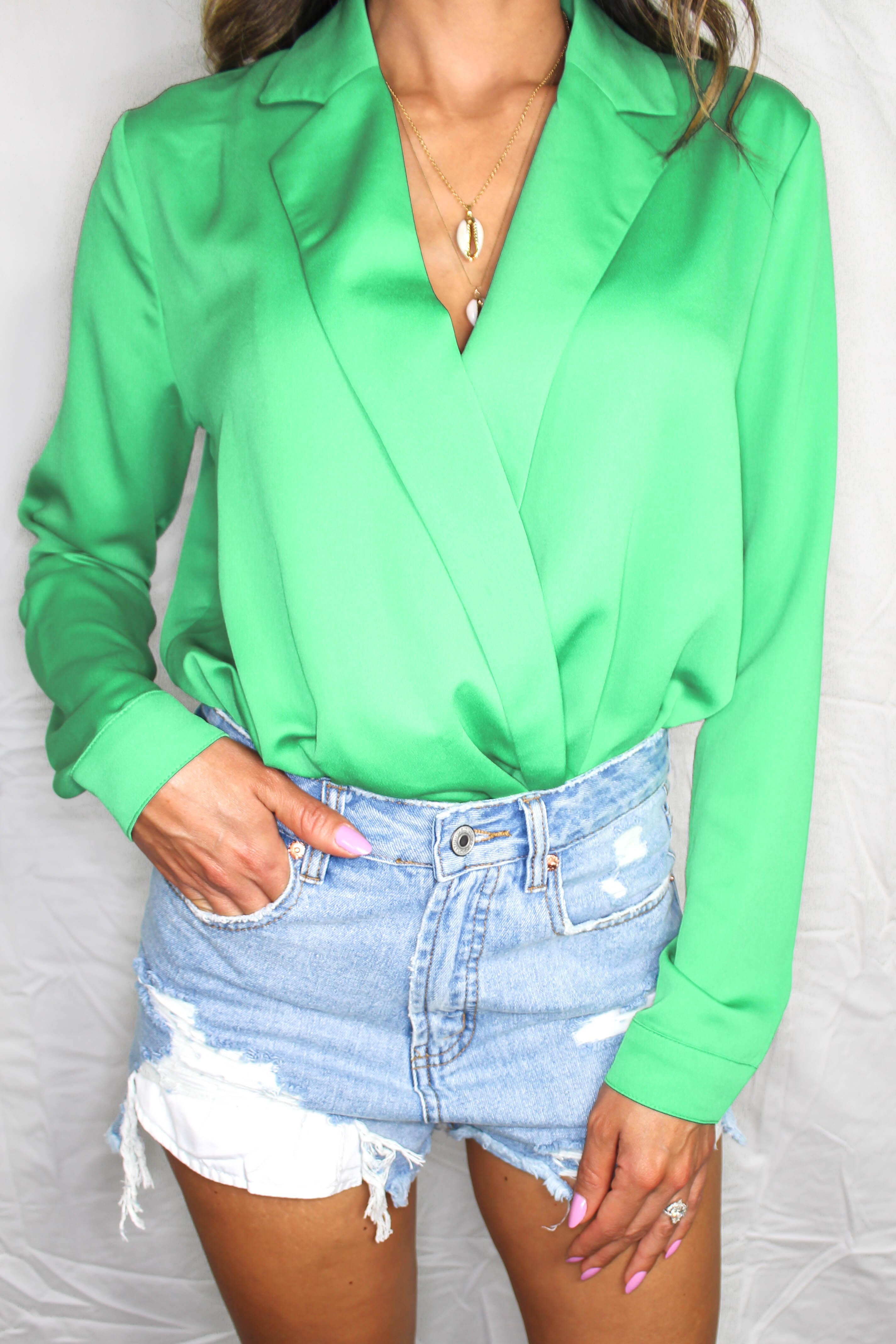 Estero Distressed Denim Shorts