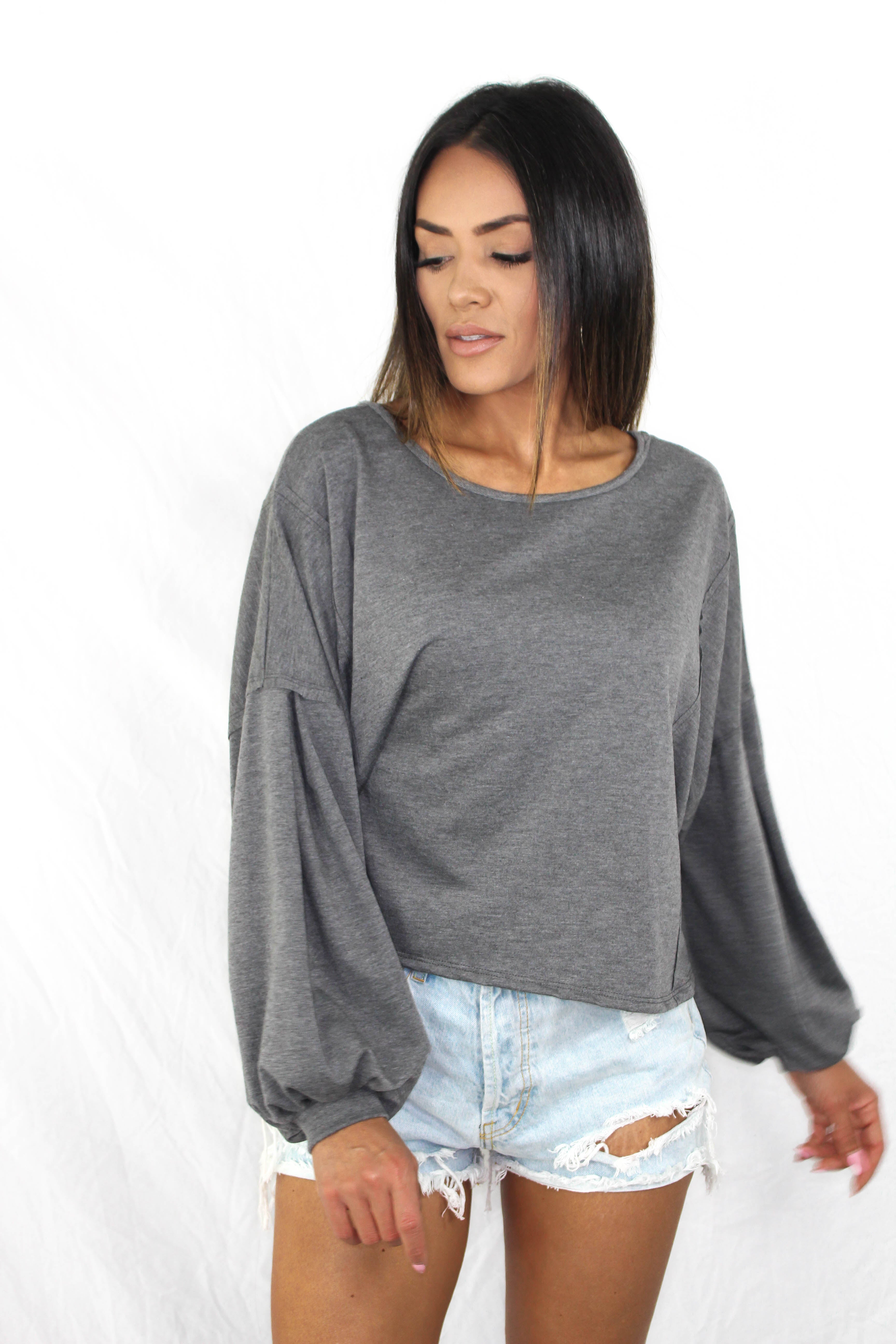 Mattie Balloon Sleeve Top