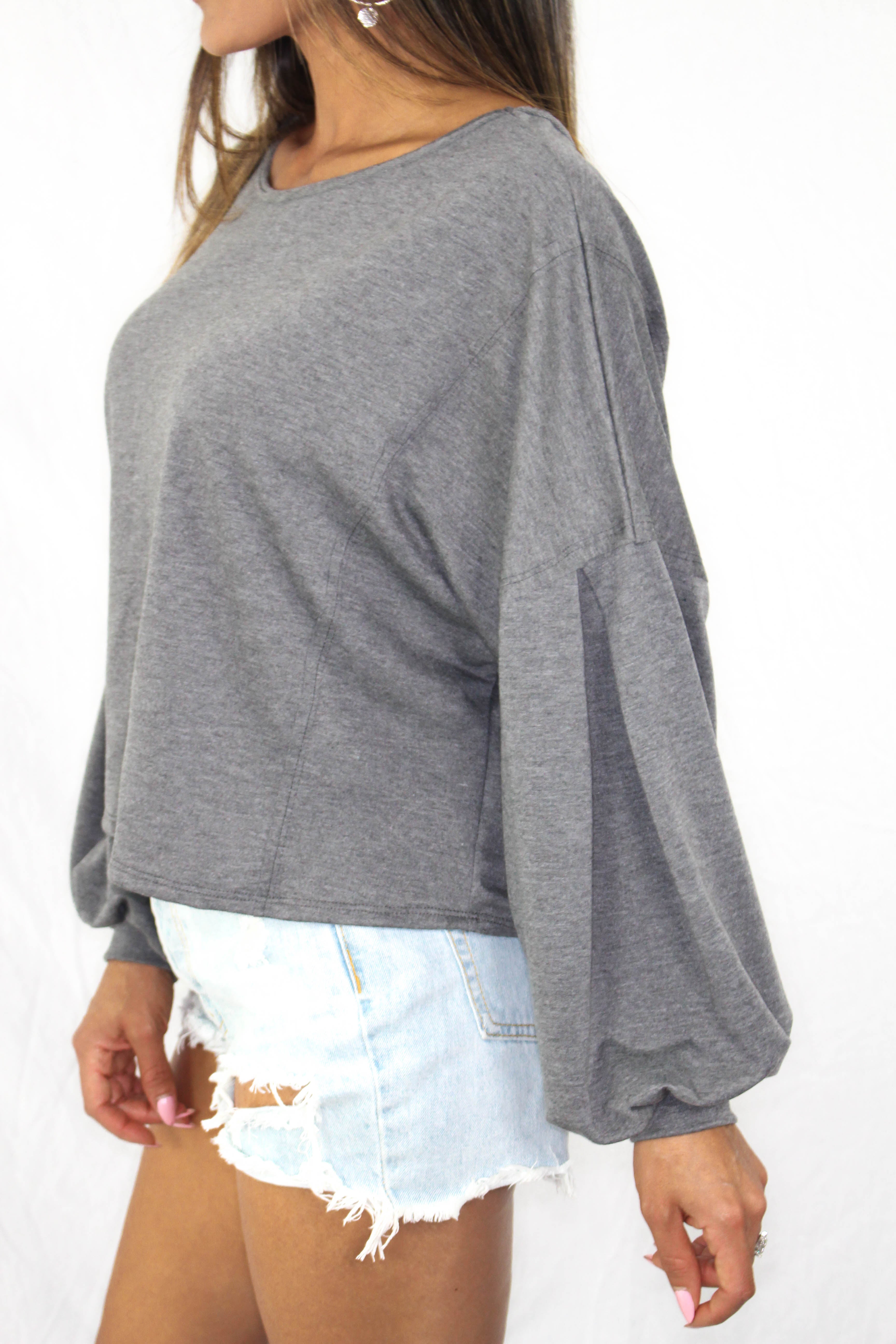 Mattie Balloon Sleeve Top