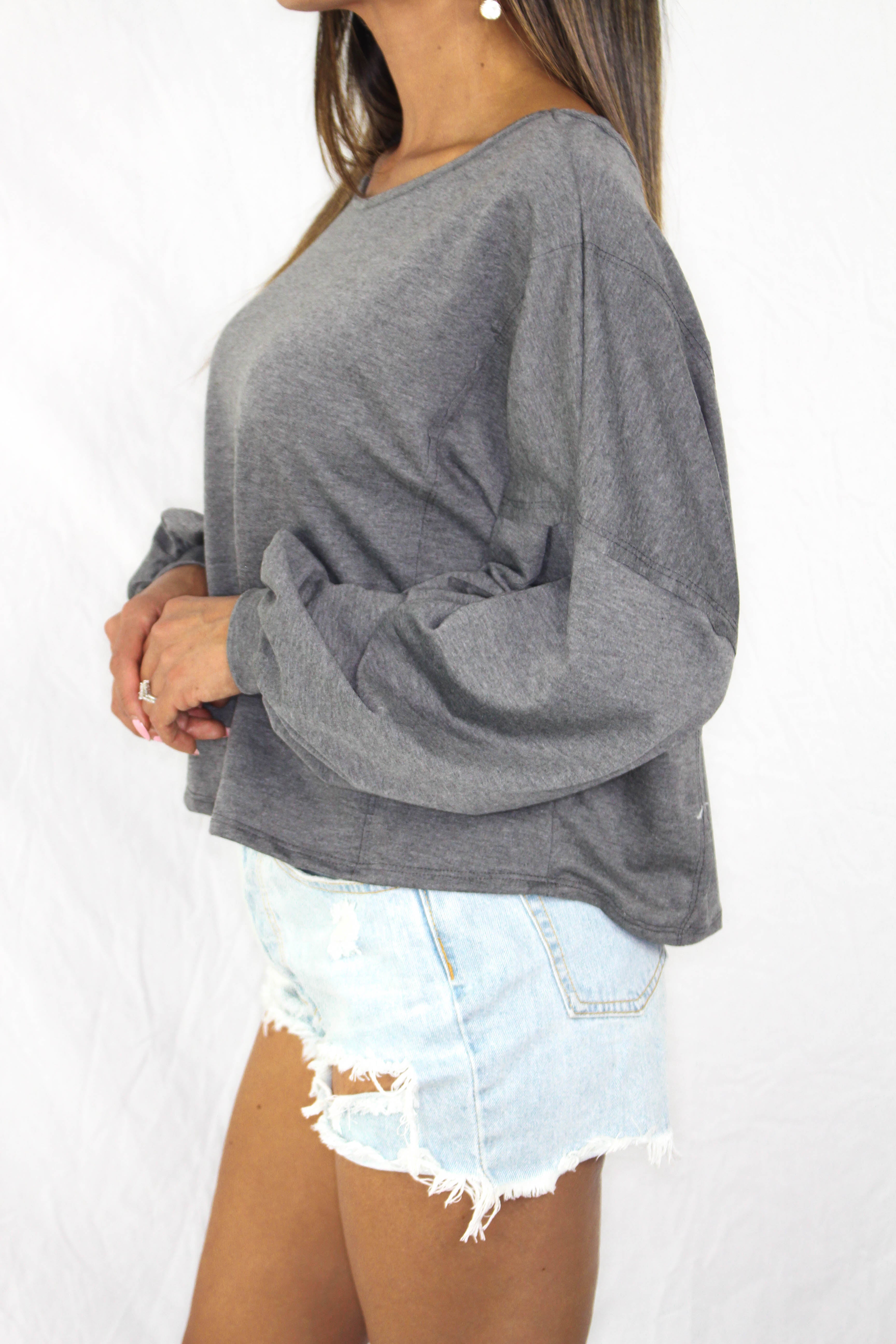 Mattie Balloon Sleeve Top