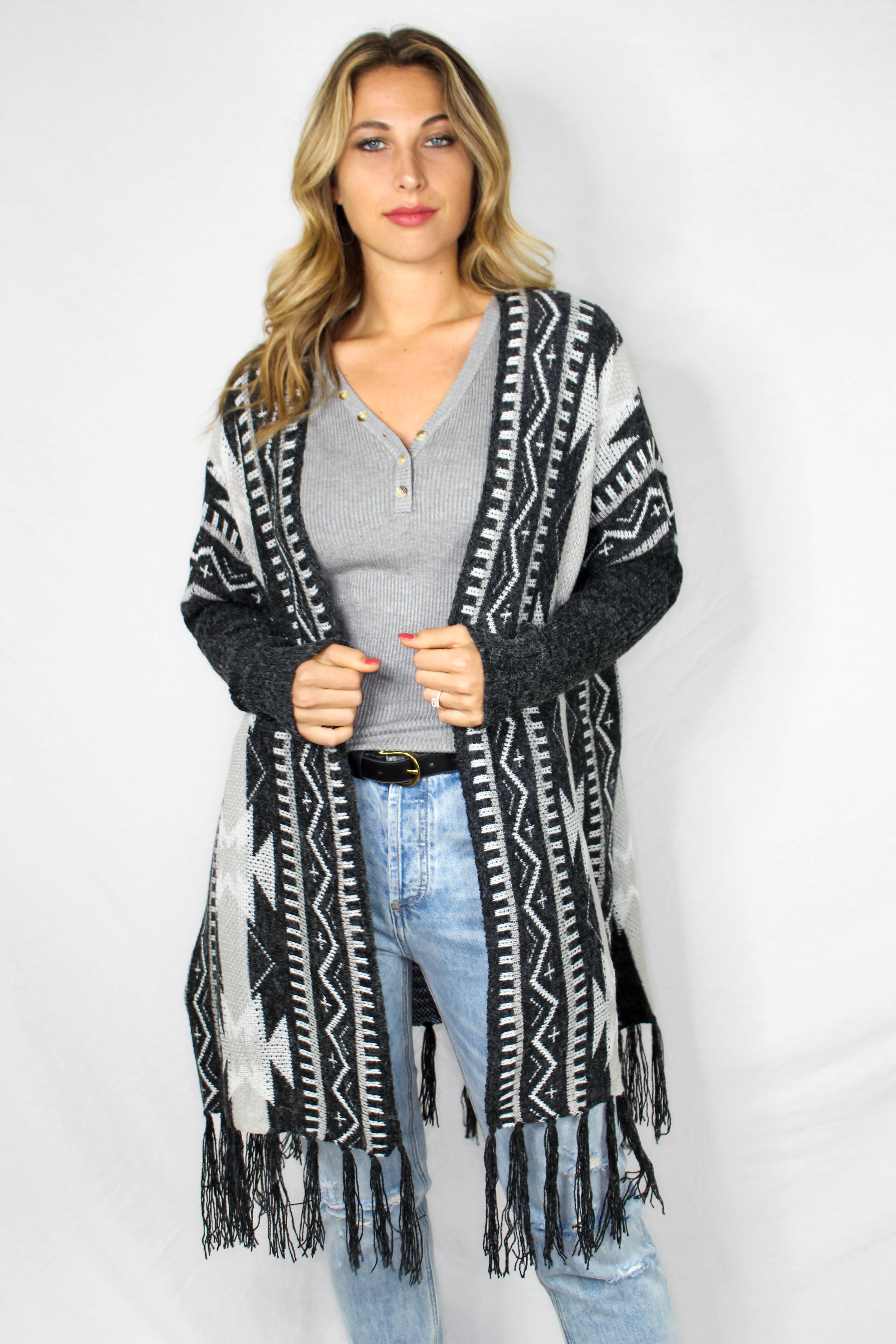 Meadow Creek Printed Cardigan