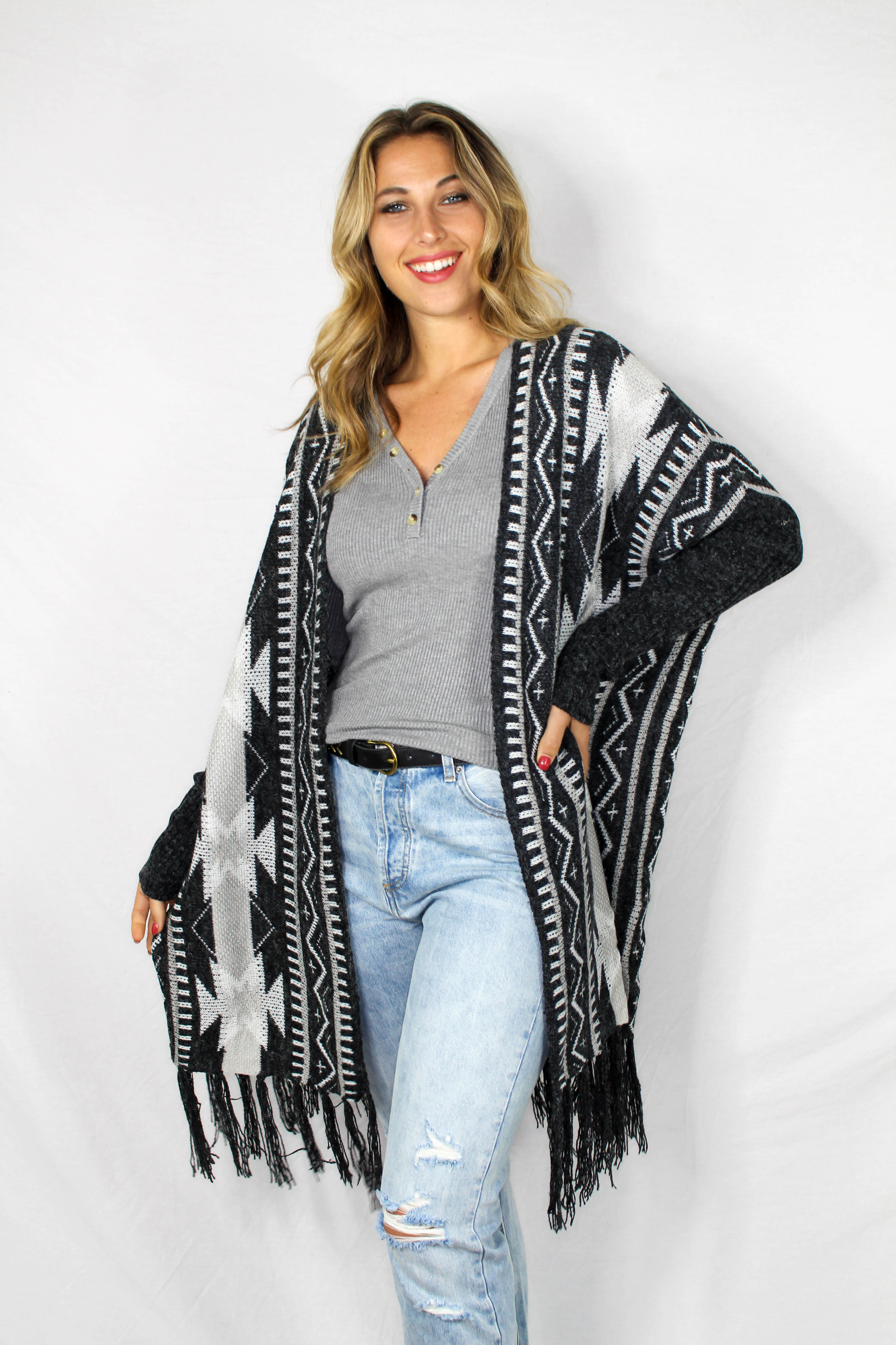Meadow Creek Printed Cardigan