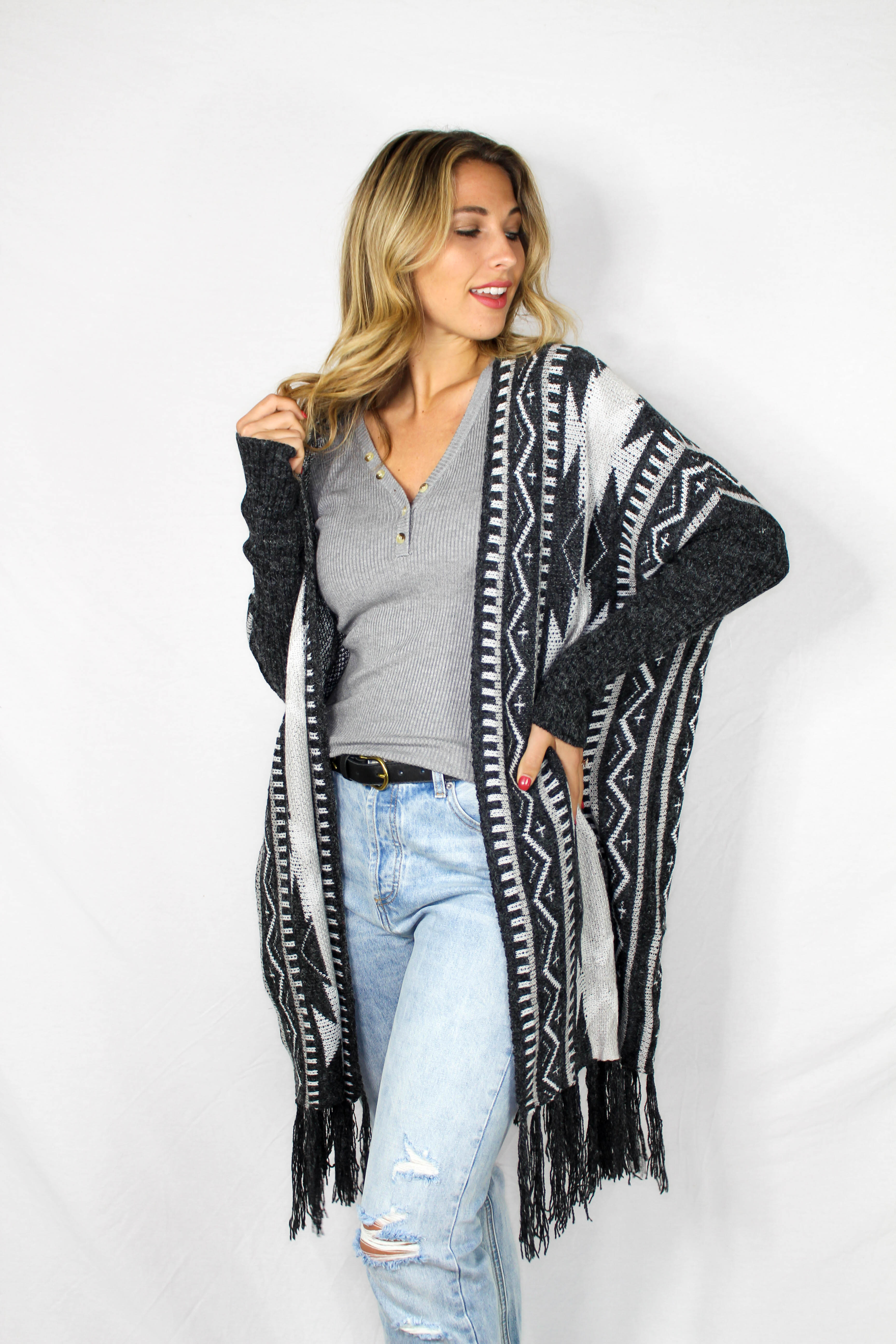 Meadow Creek Printed Cardigan