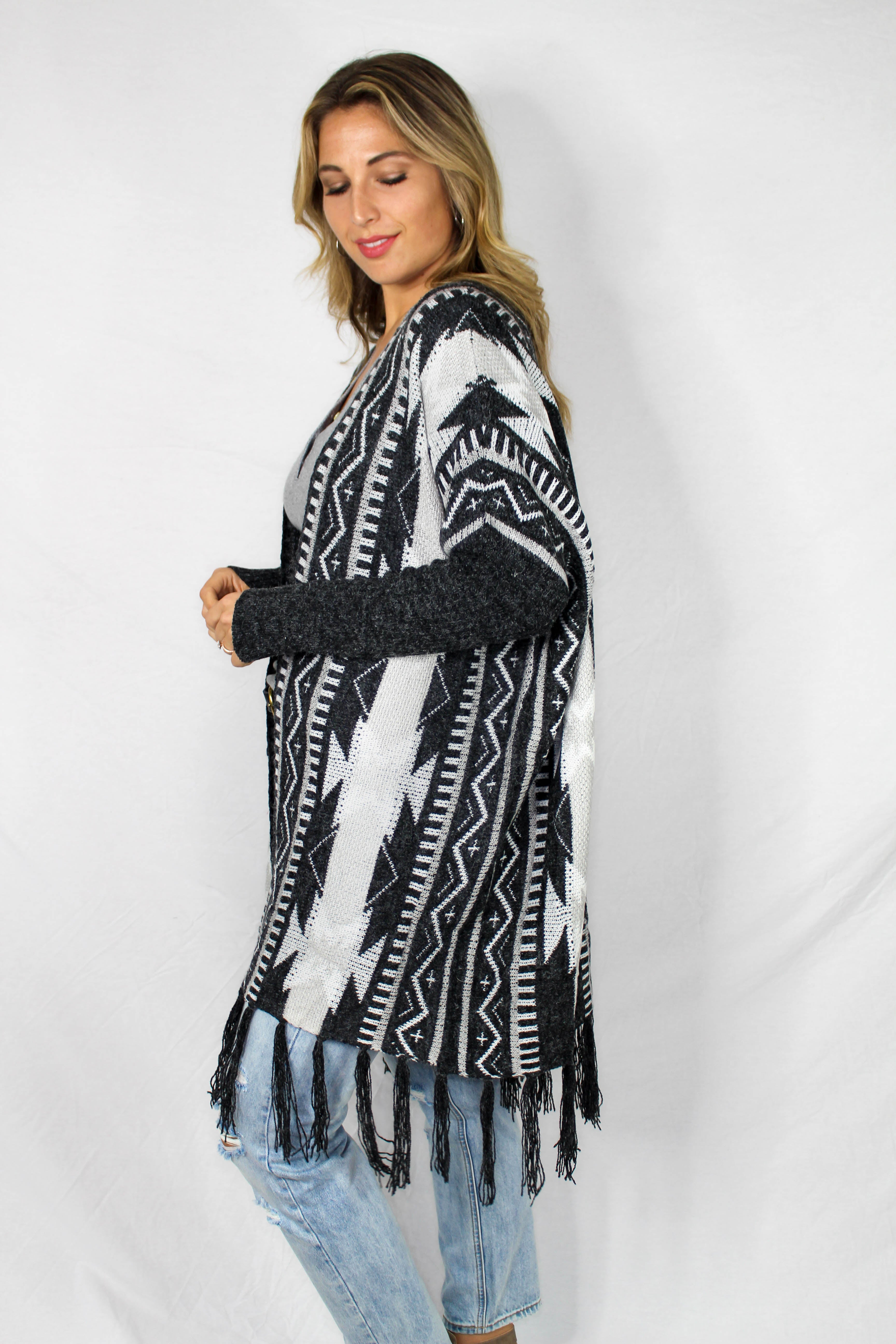 Meadow Creek Printed Cardigan