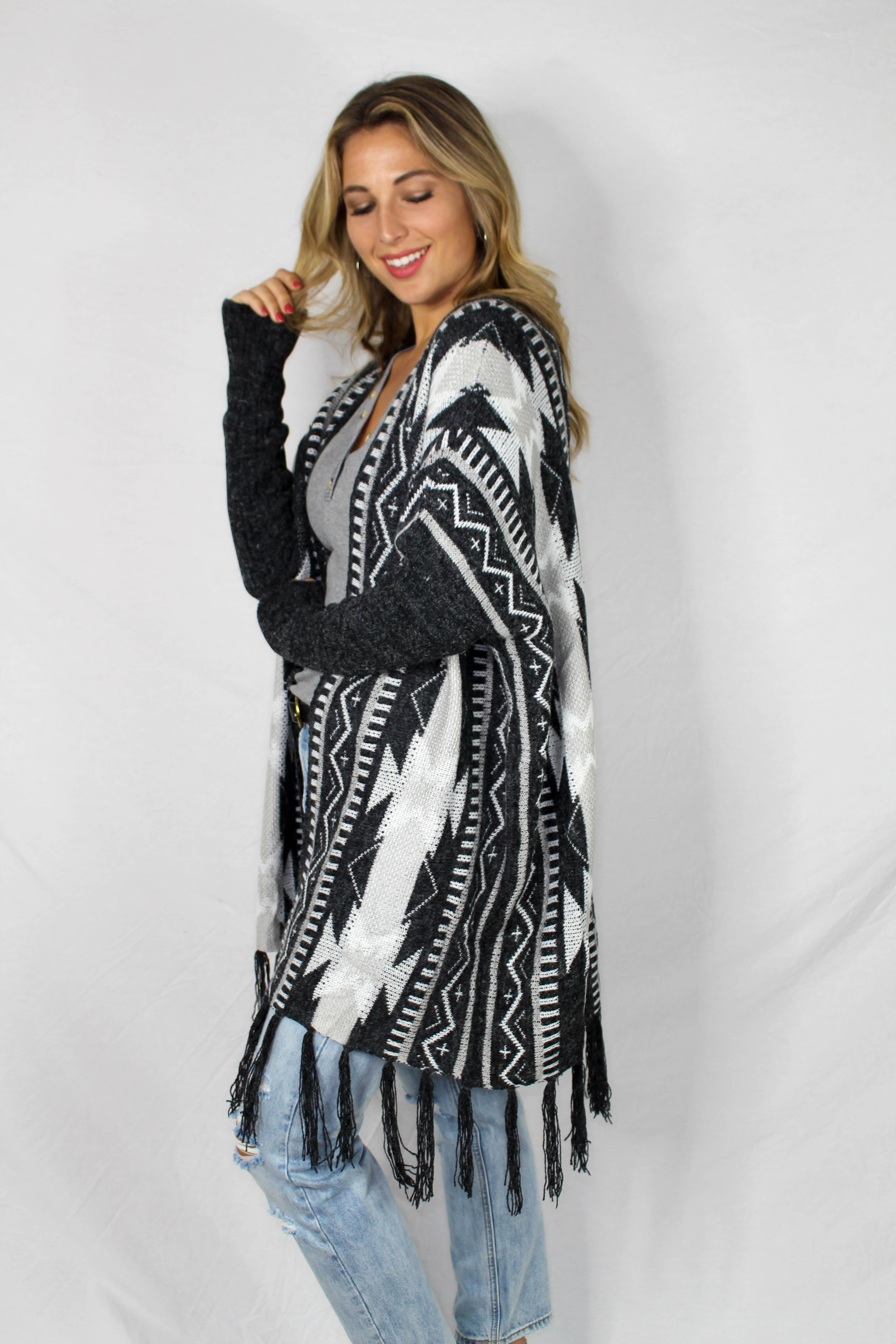 Meadow Creek Printed Cardigan