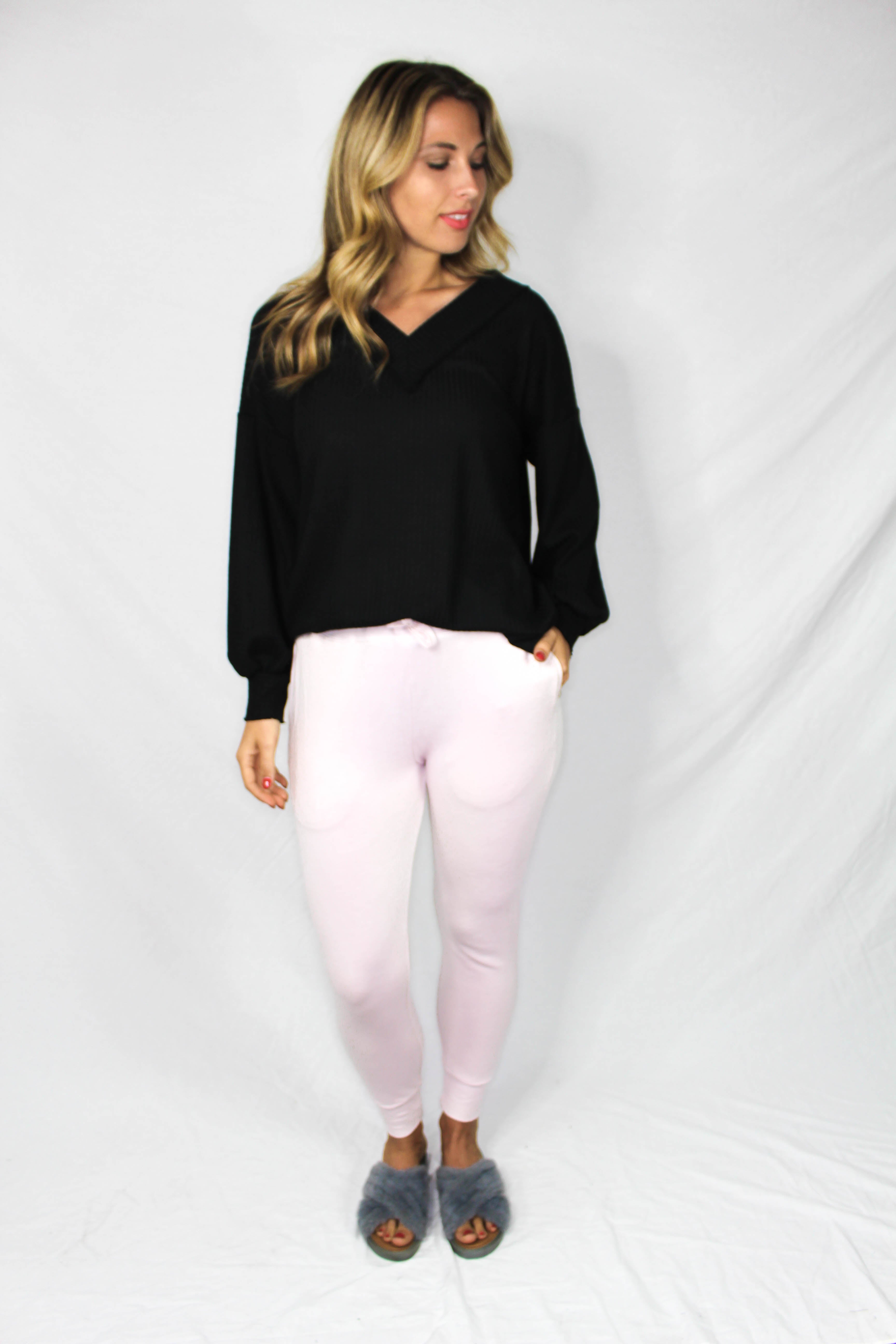 Brookings Drawstring Jogger - BLUSH