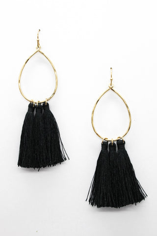 Geo Stone Drop Earring