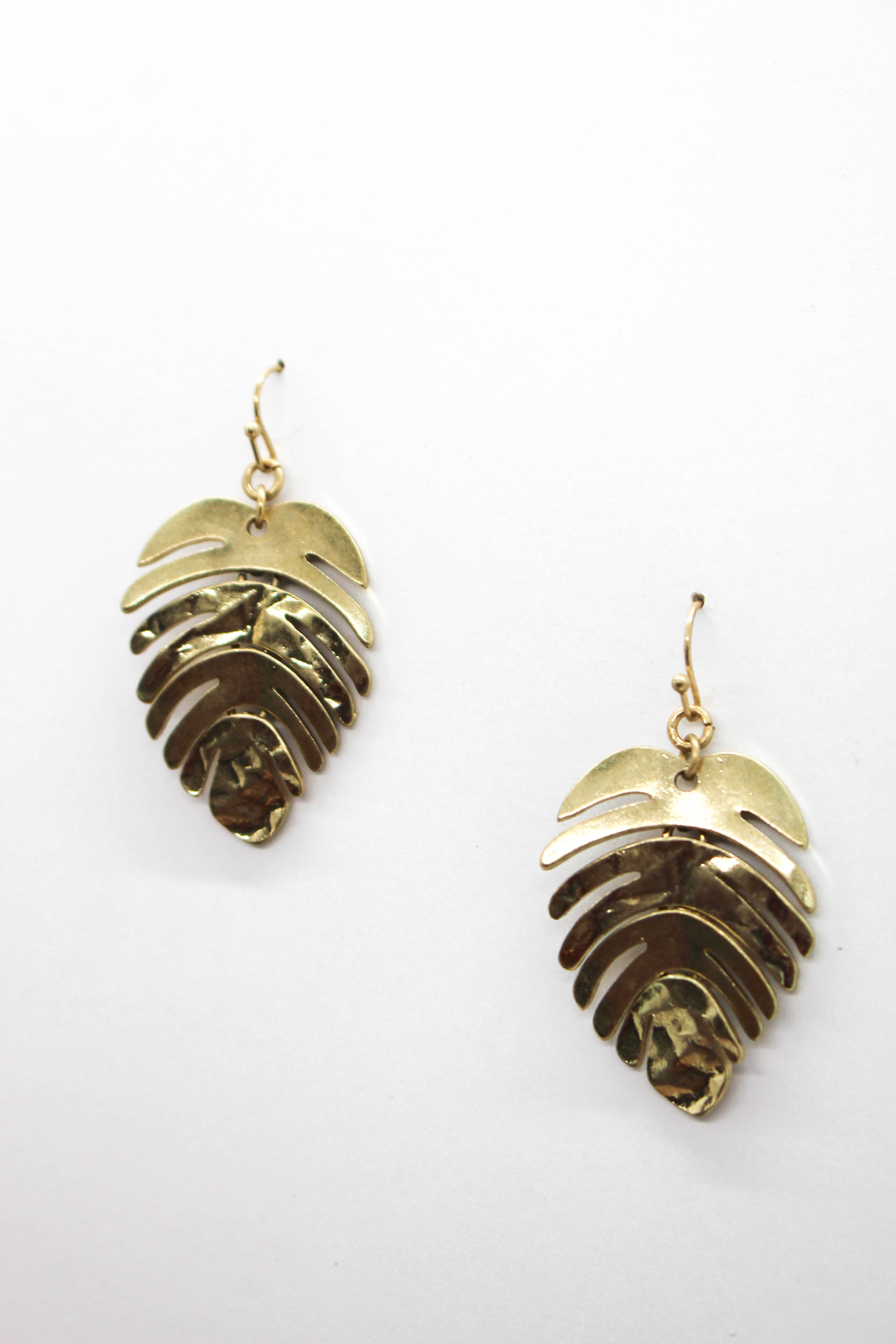 Palm Leaf Earring