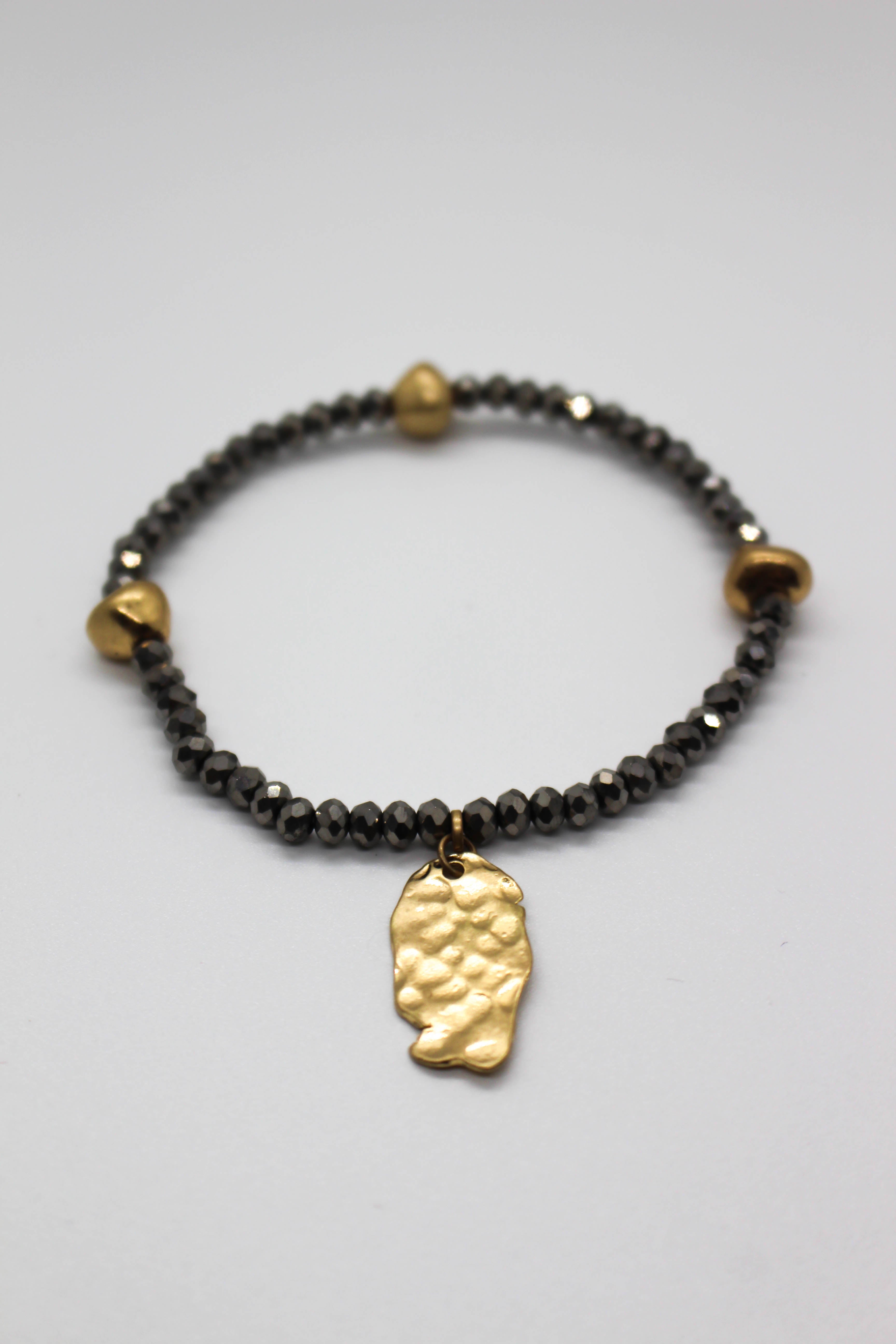 Metal Beaded Bracelet Set