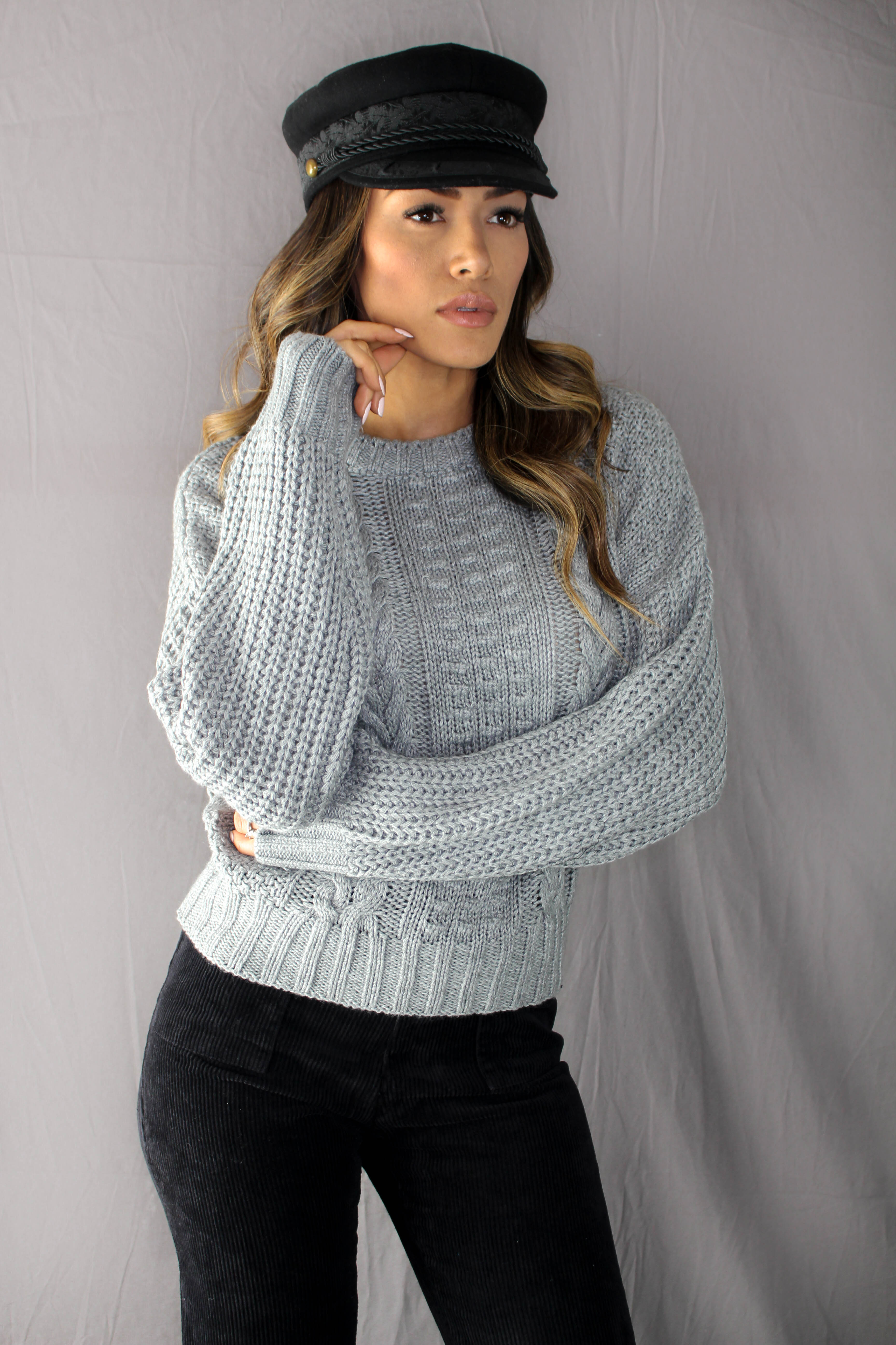 Shawme Cable Knit Sweater