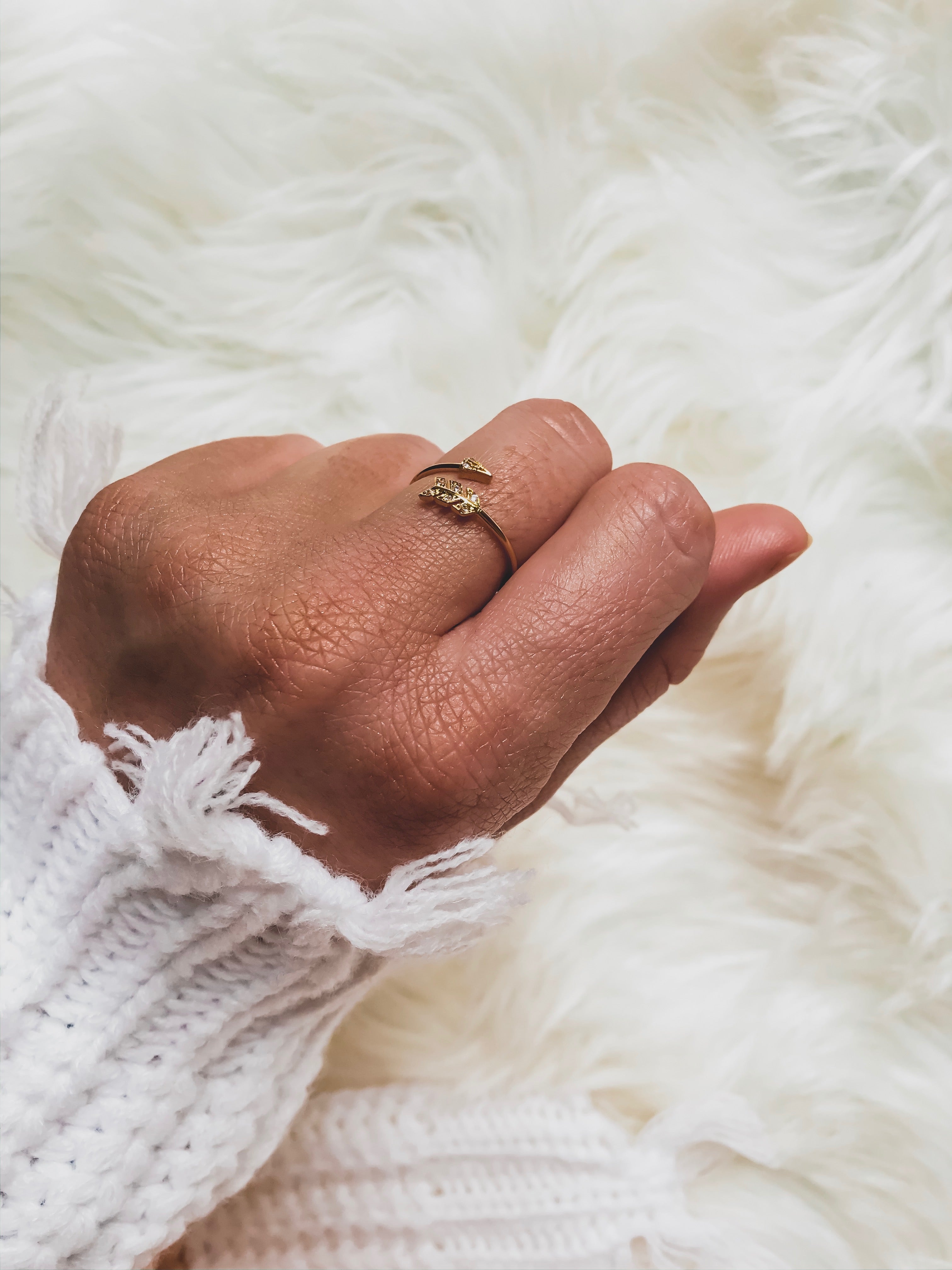 Adjustable Arrow Ring - GOLD