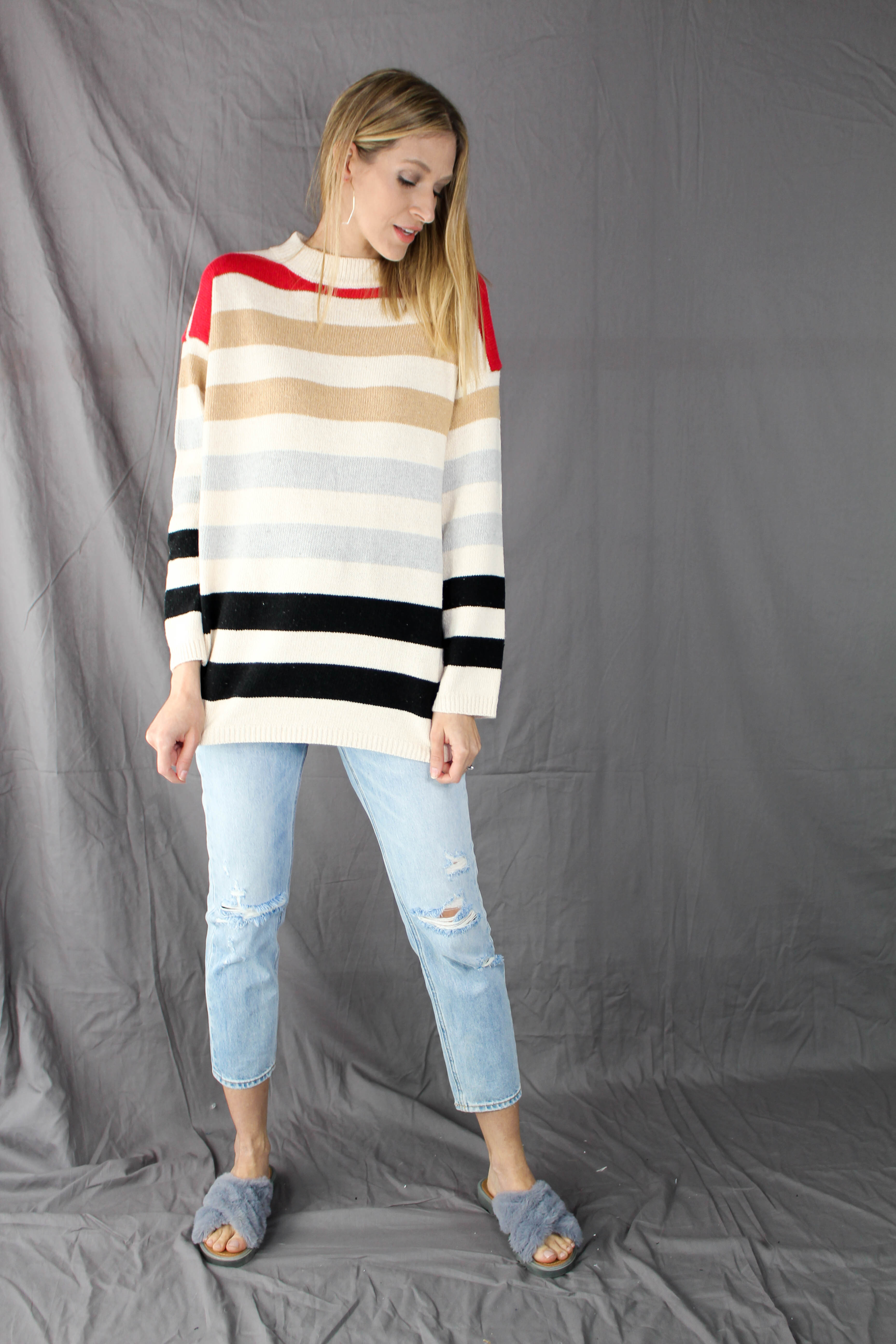 Cedar Bay Striped Sweater