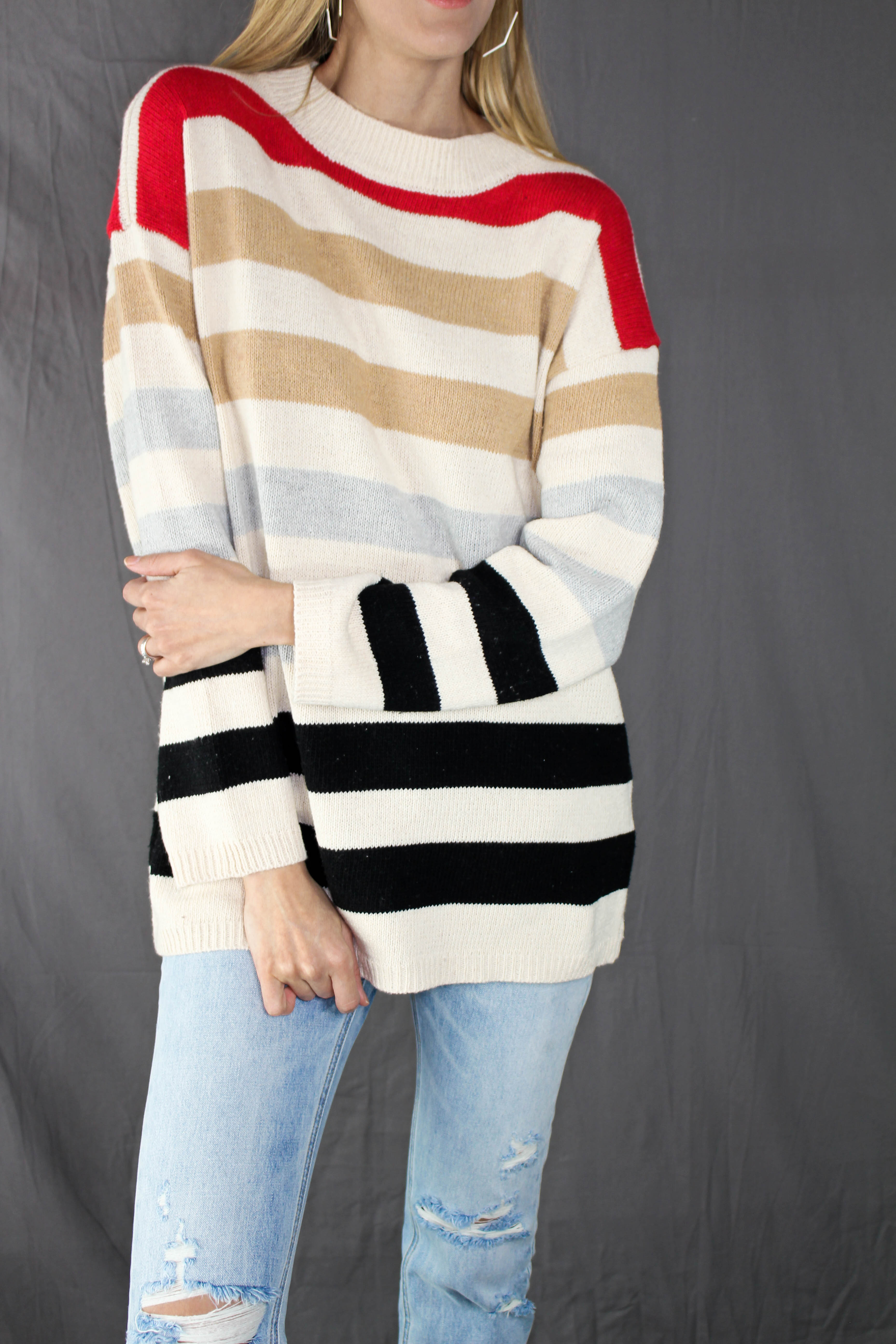 Cedar Bay Striped Sweater