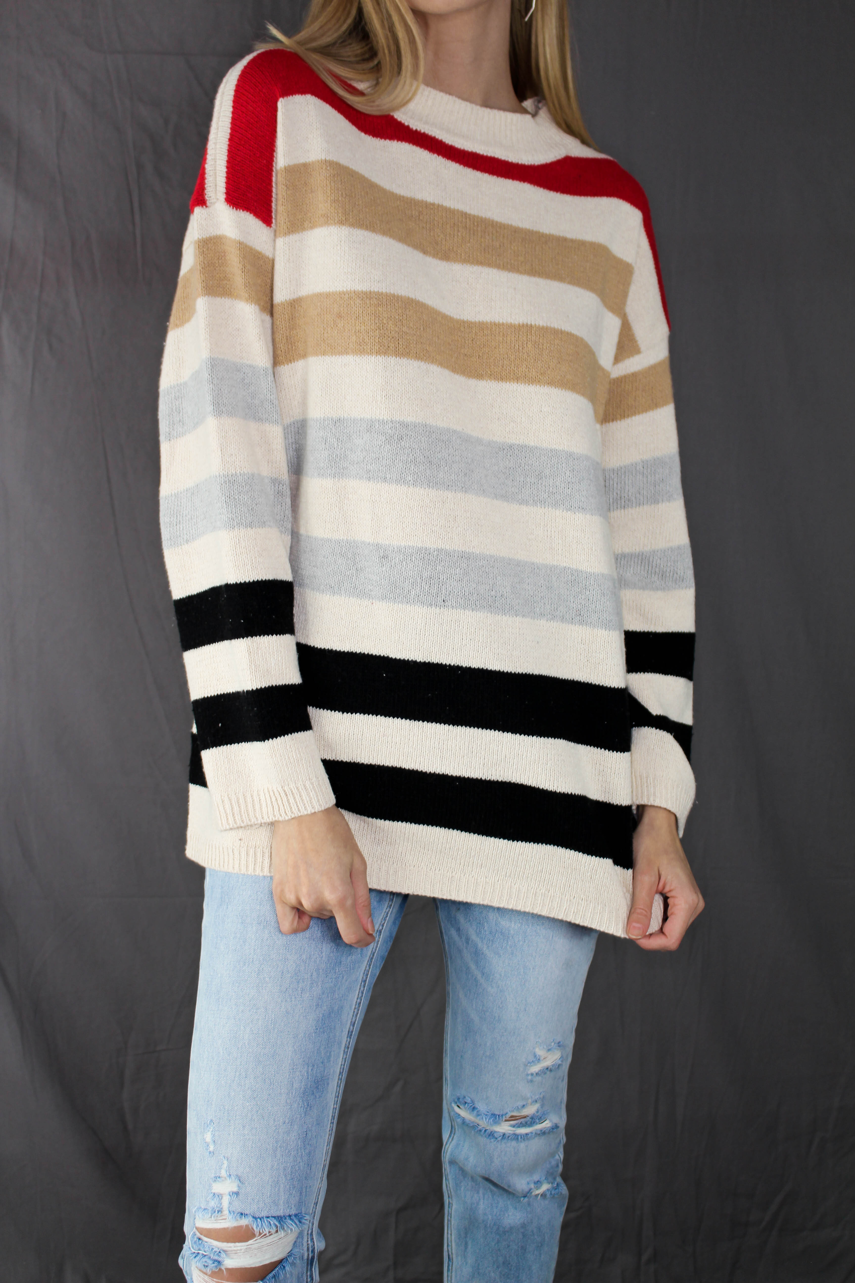 Cedar Bay Striped Sweater