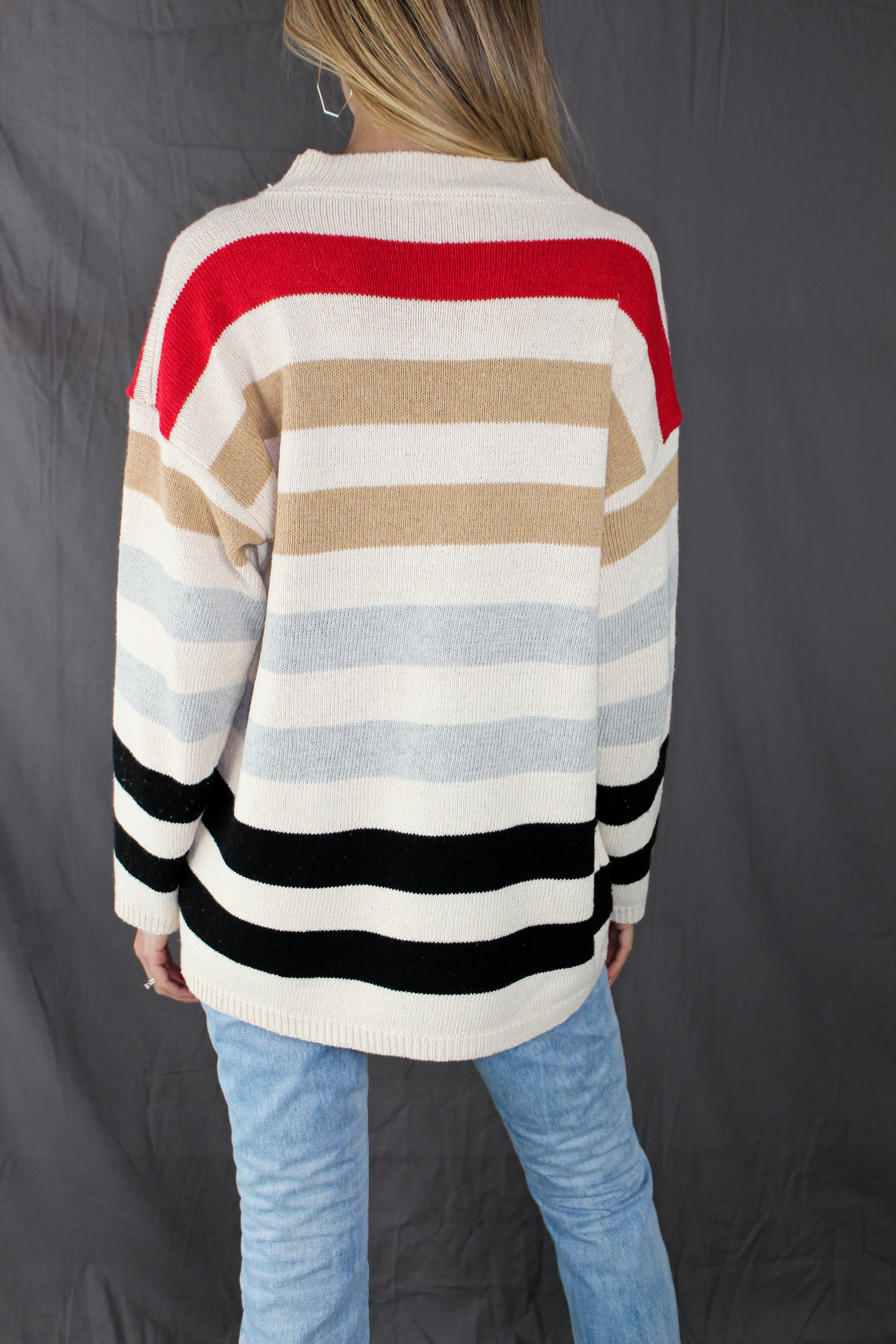 Cedar Bay Striped Sweater