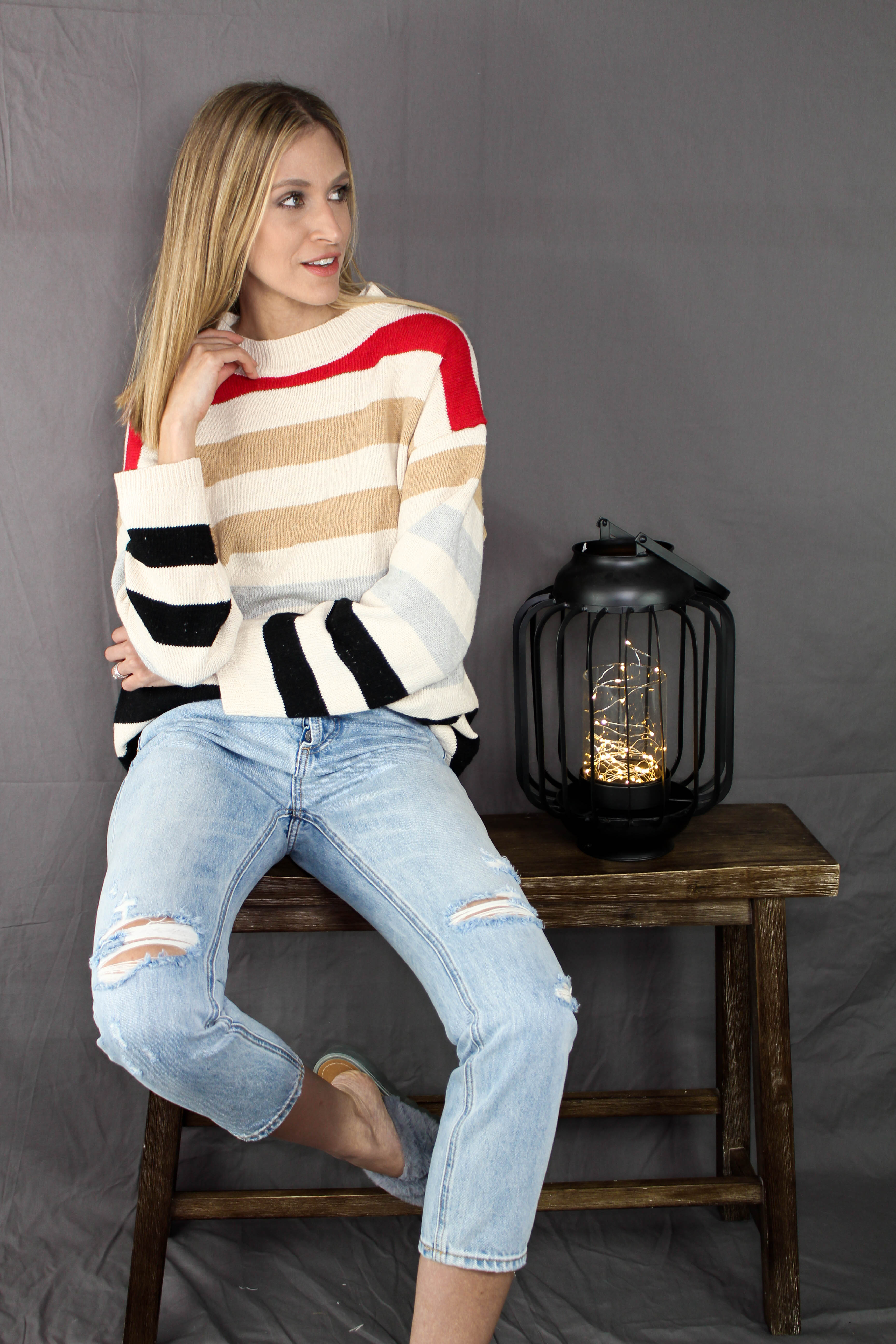 Cedar Bay Striped Sweater