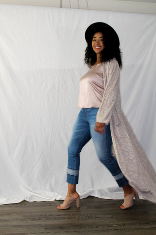 Mesa Side Piping Wide Leg Crop Jeans