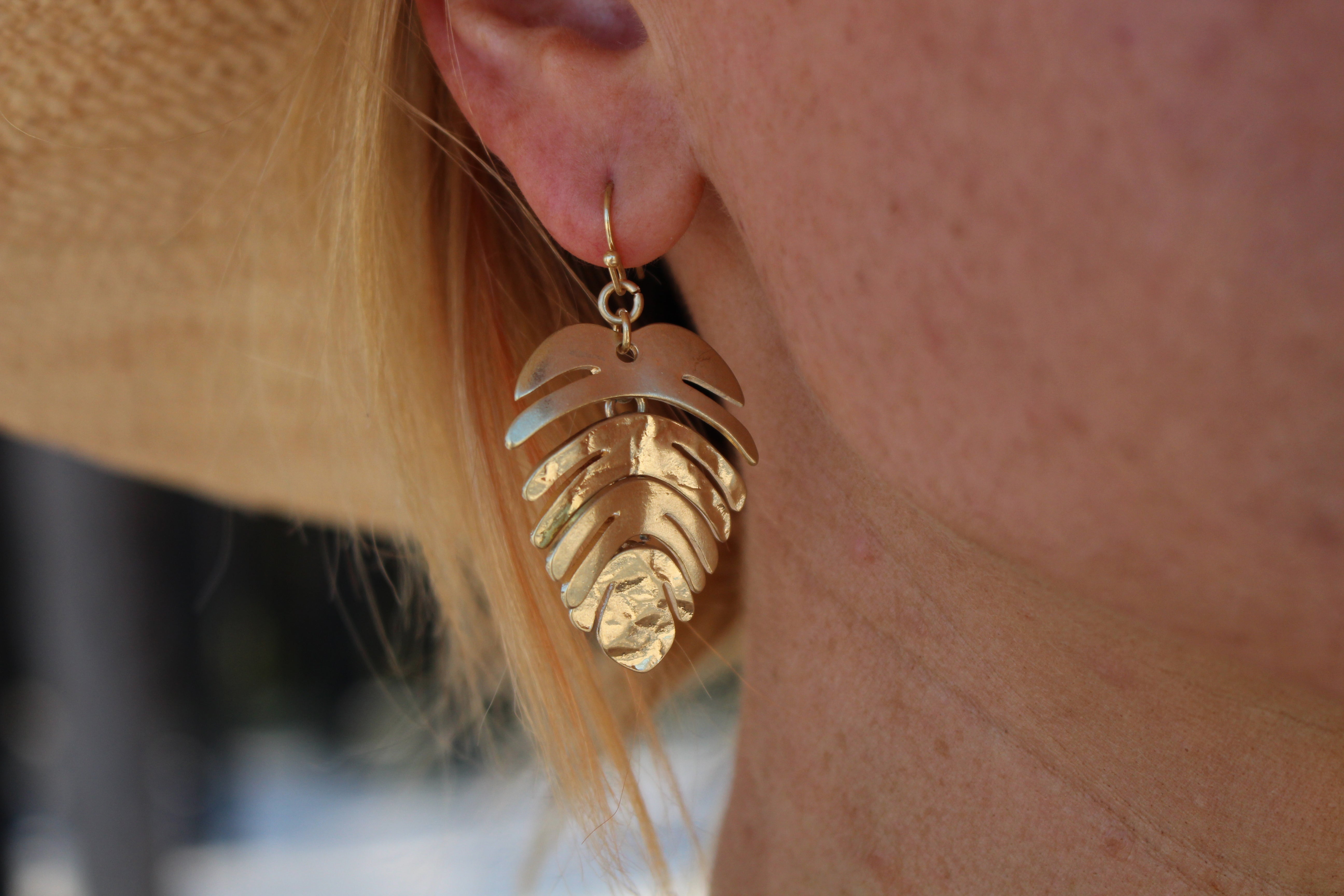 Palm Leaf Earring
