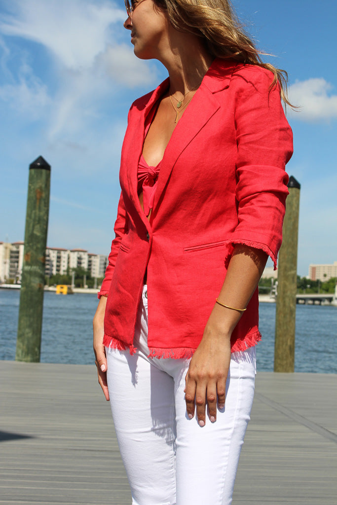Merlette Blazer - Cherry