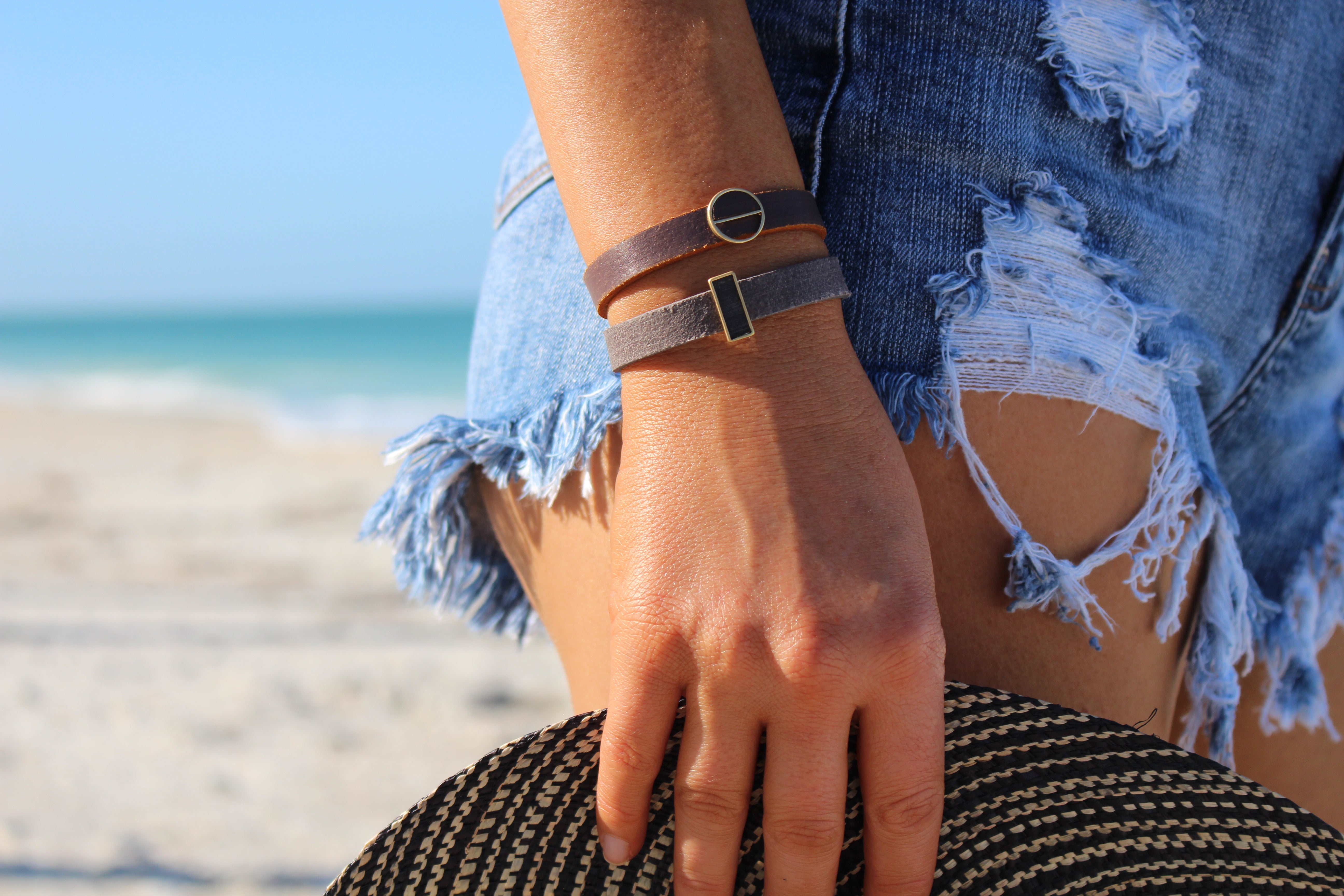 Leather Stacker Bracelet