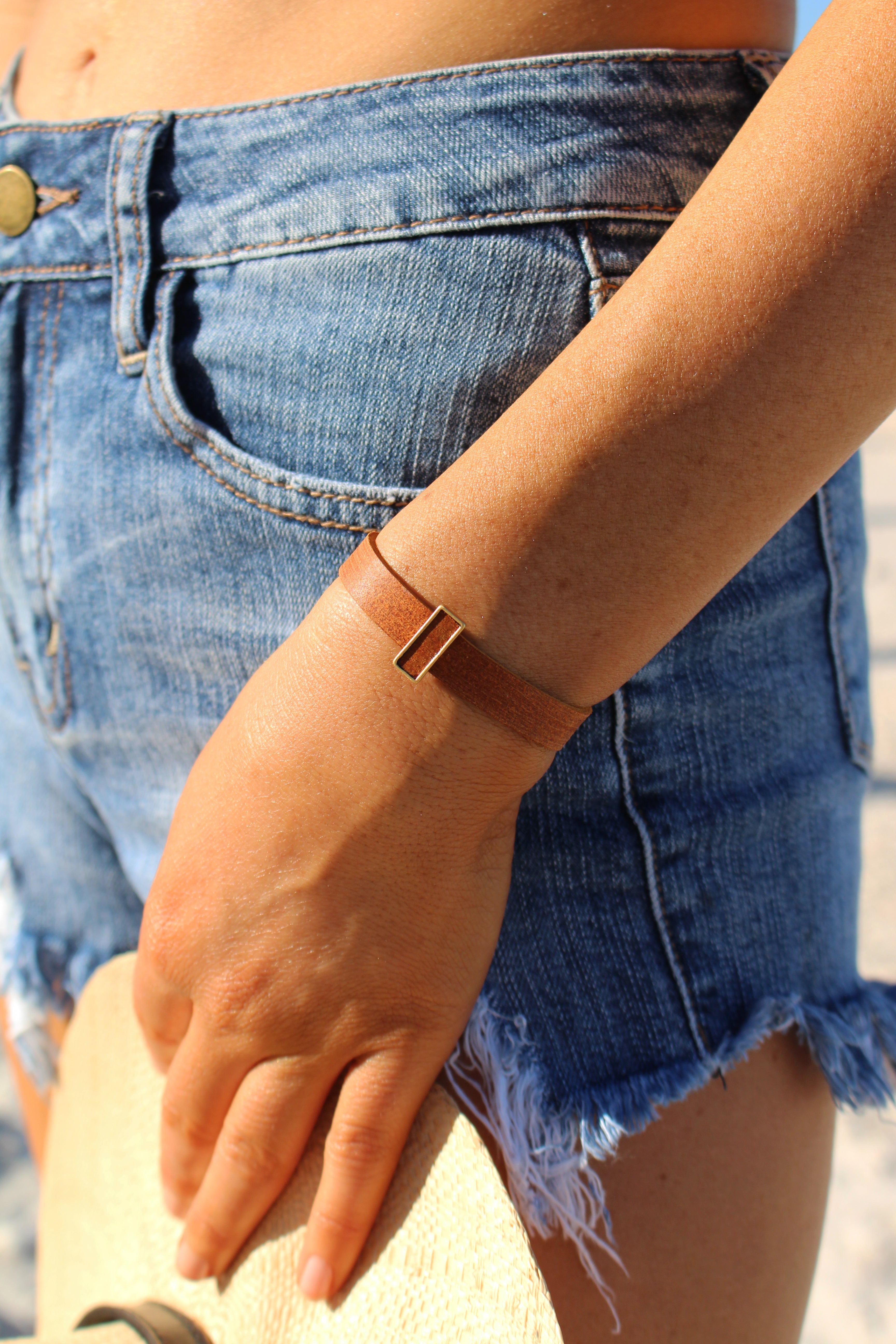 Leather Stacker Bracelet