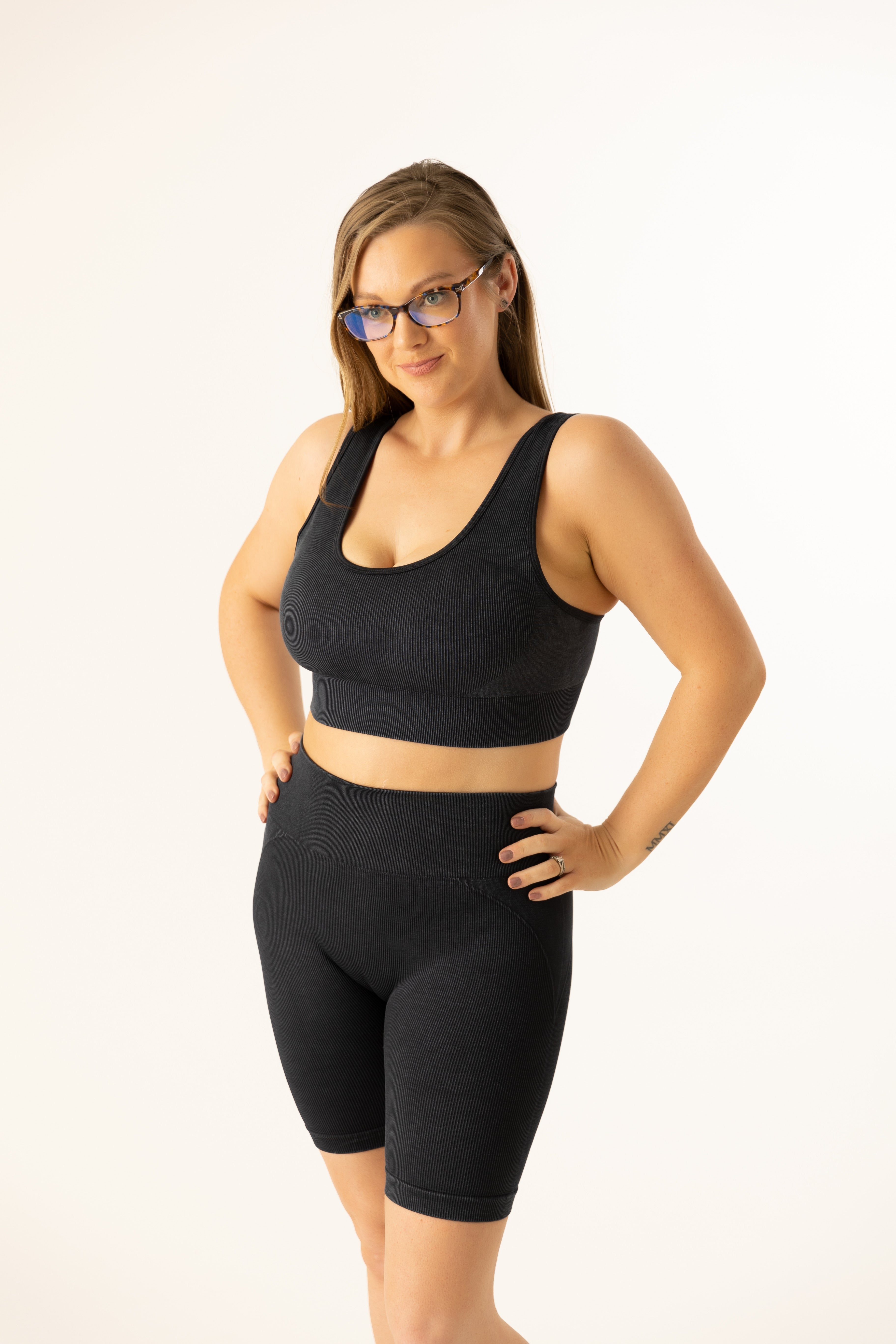 Carisa Ribbed Sports Bra