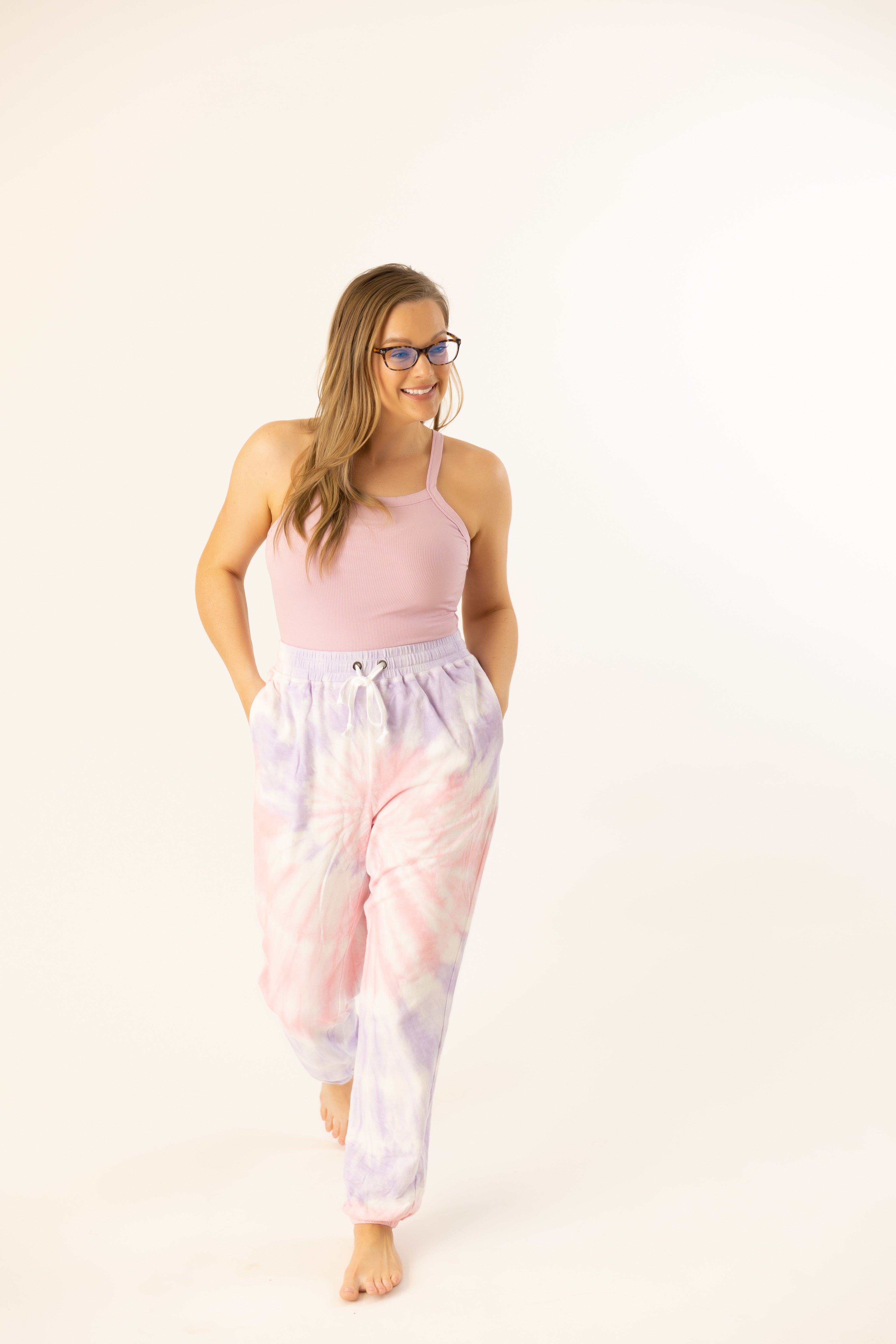 Laci Jogger Pants-Cotton Candy
