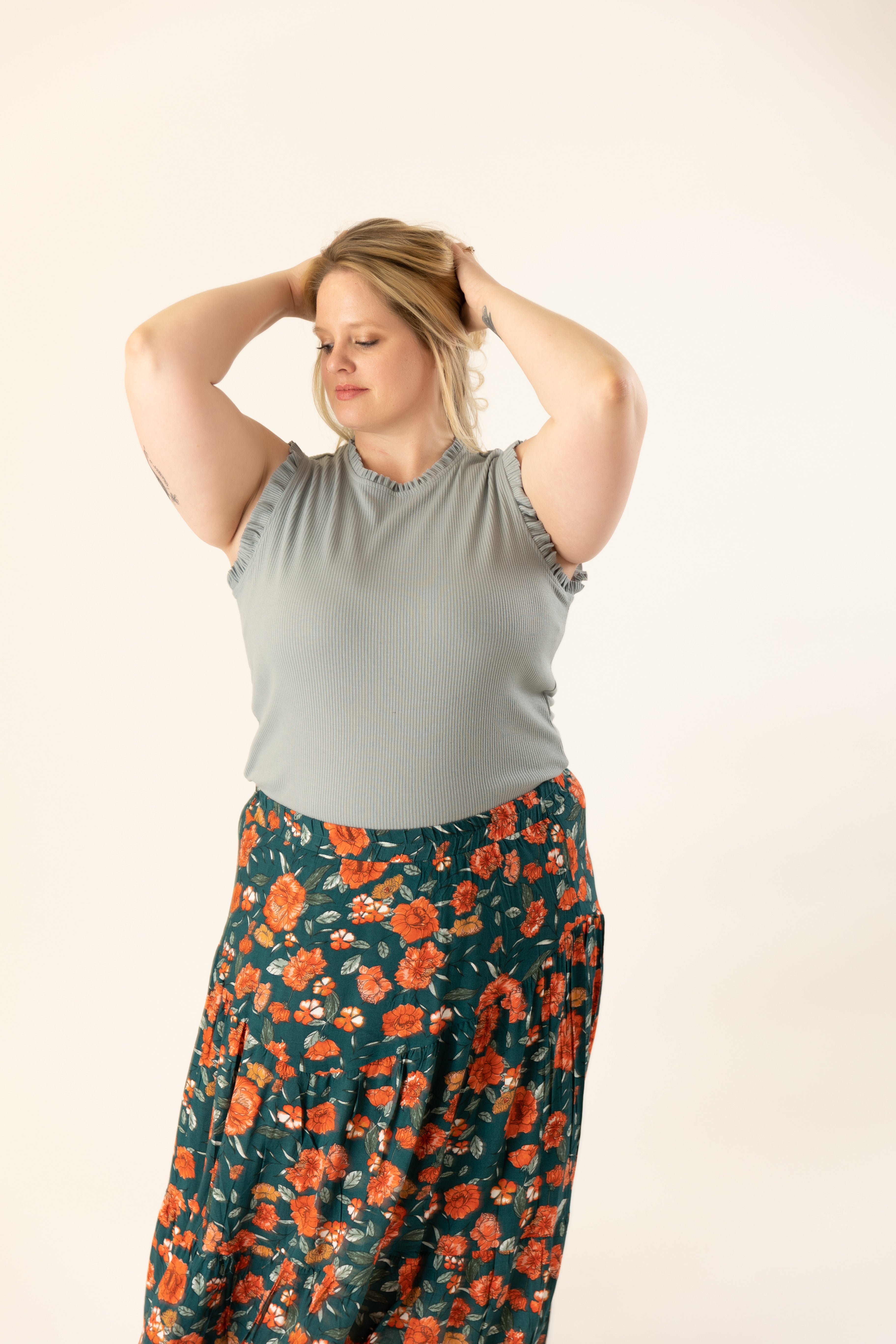 Leah Ribbed Knit Tank Curvy