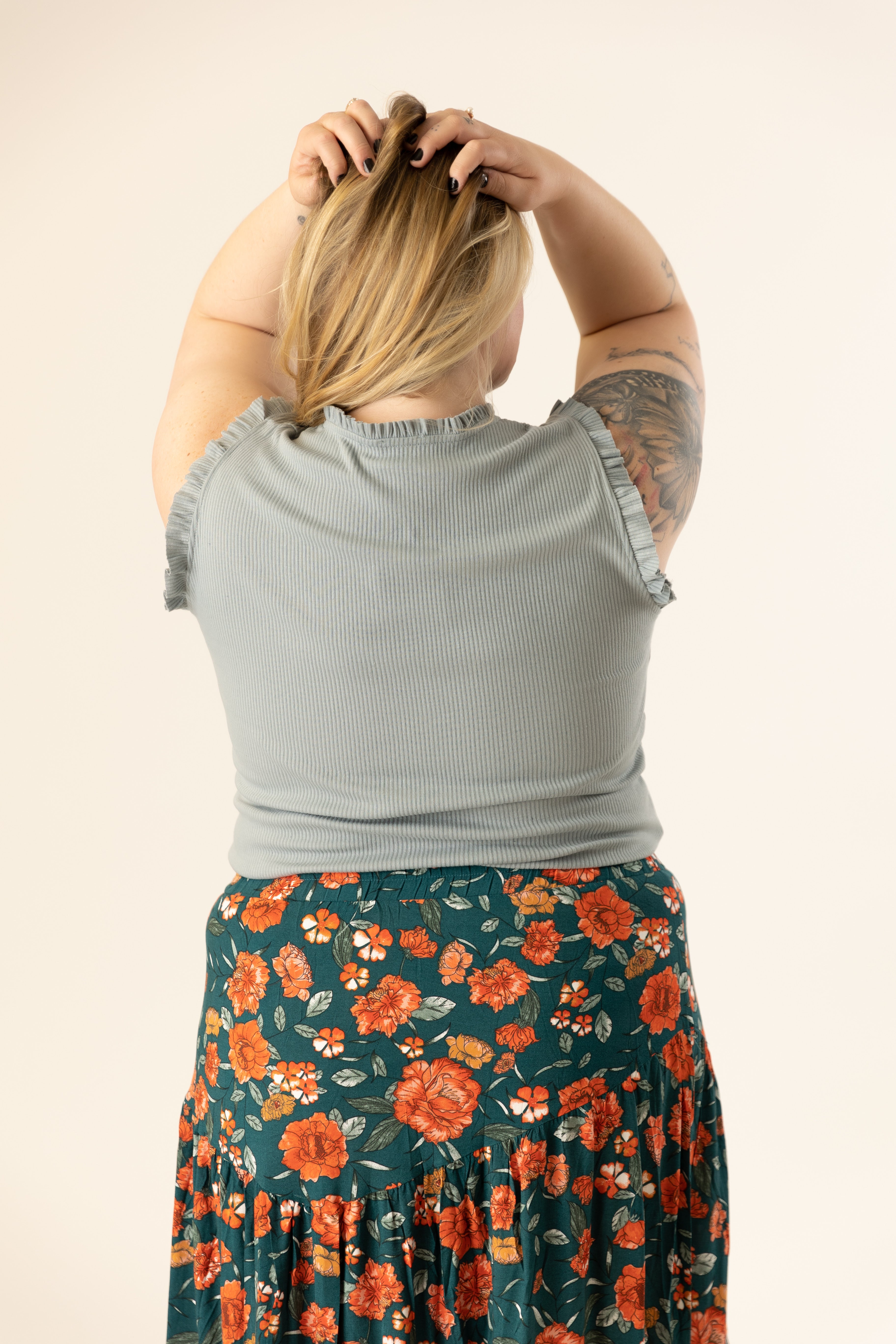 Leah Ribbed Knit Tank Curvy