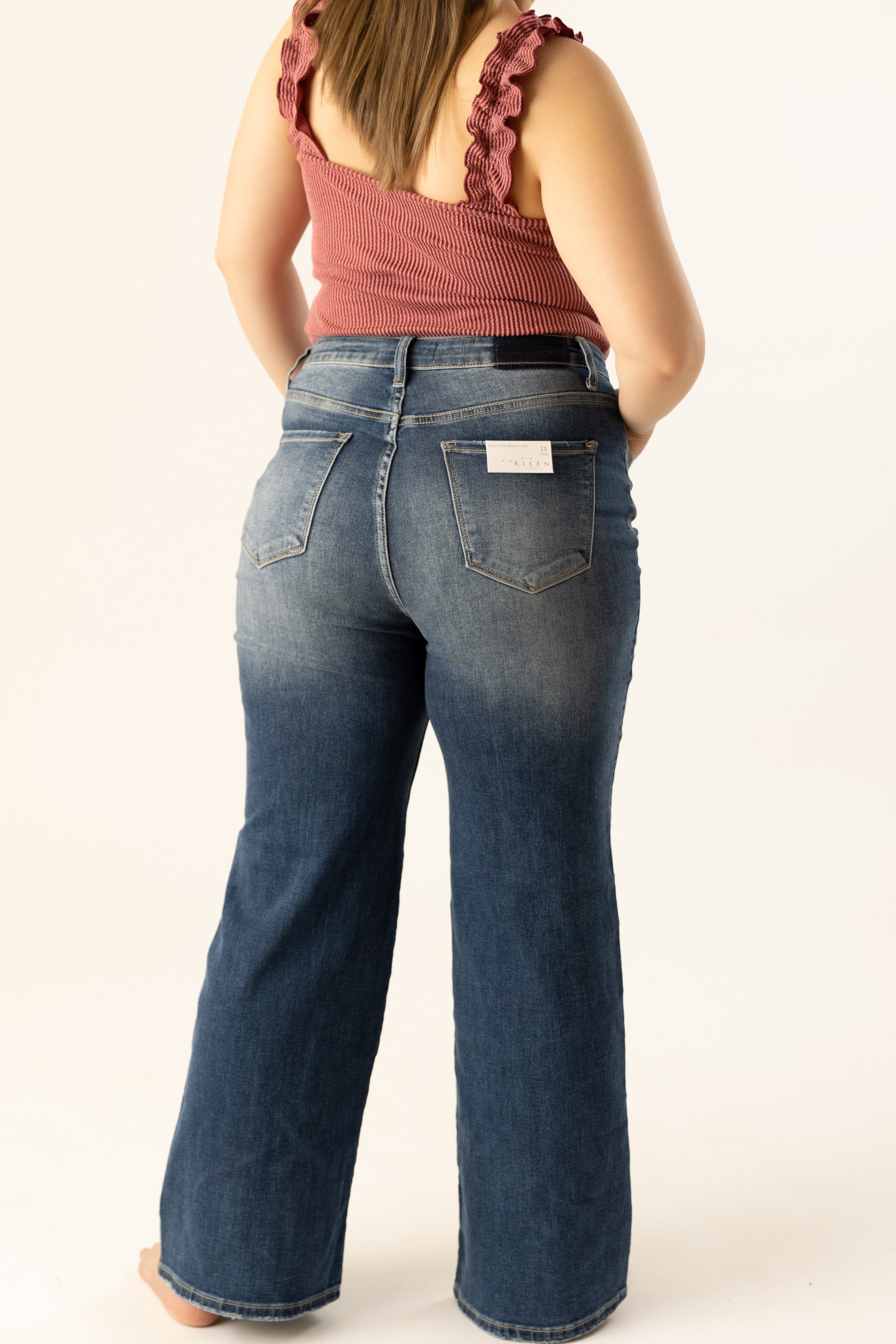 Eppie High Rise Wide Leg Jean Curvy