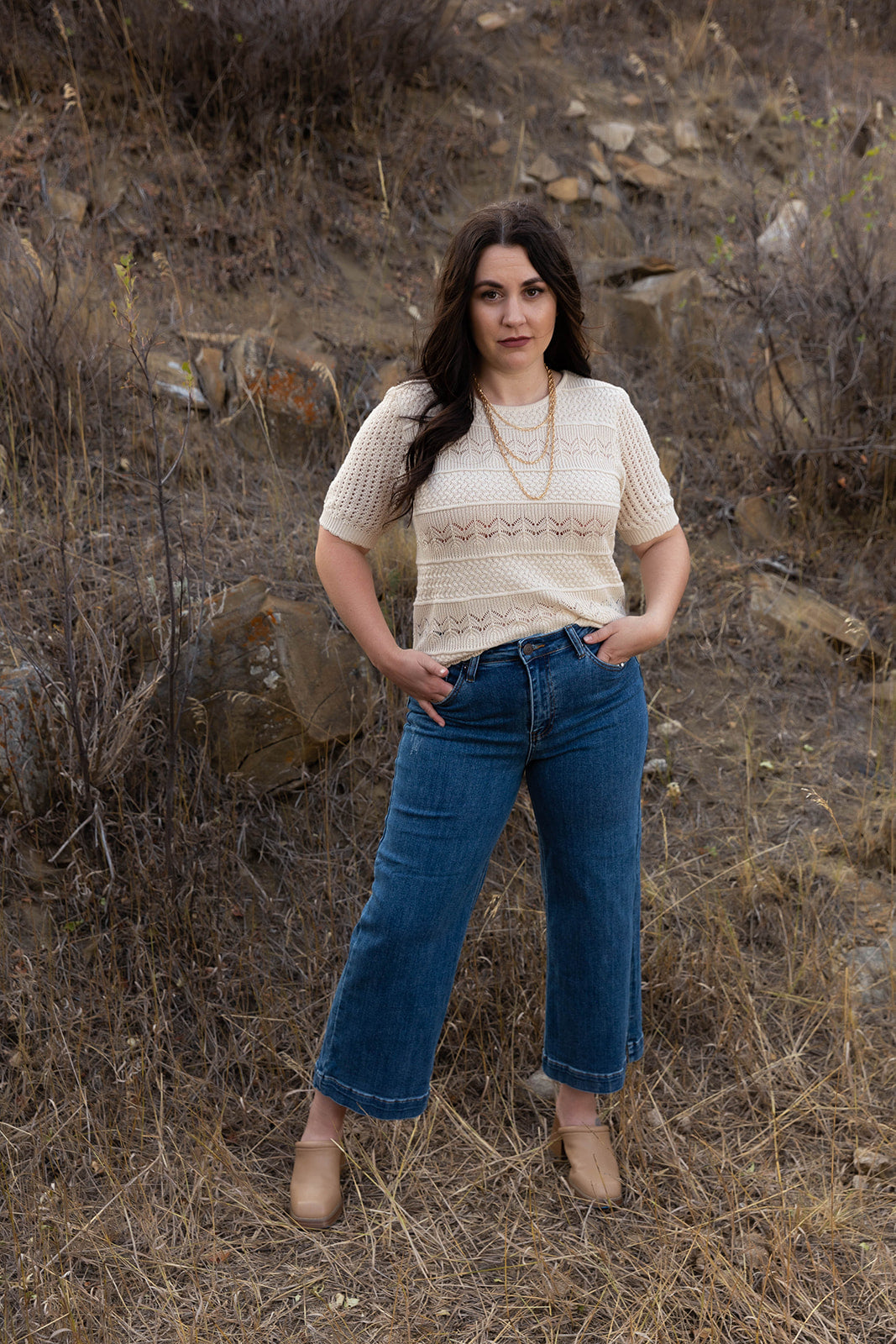 April Short Sleeve Crochet Top