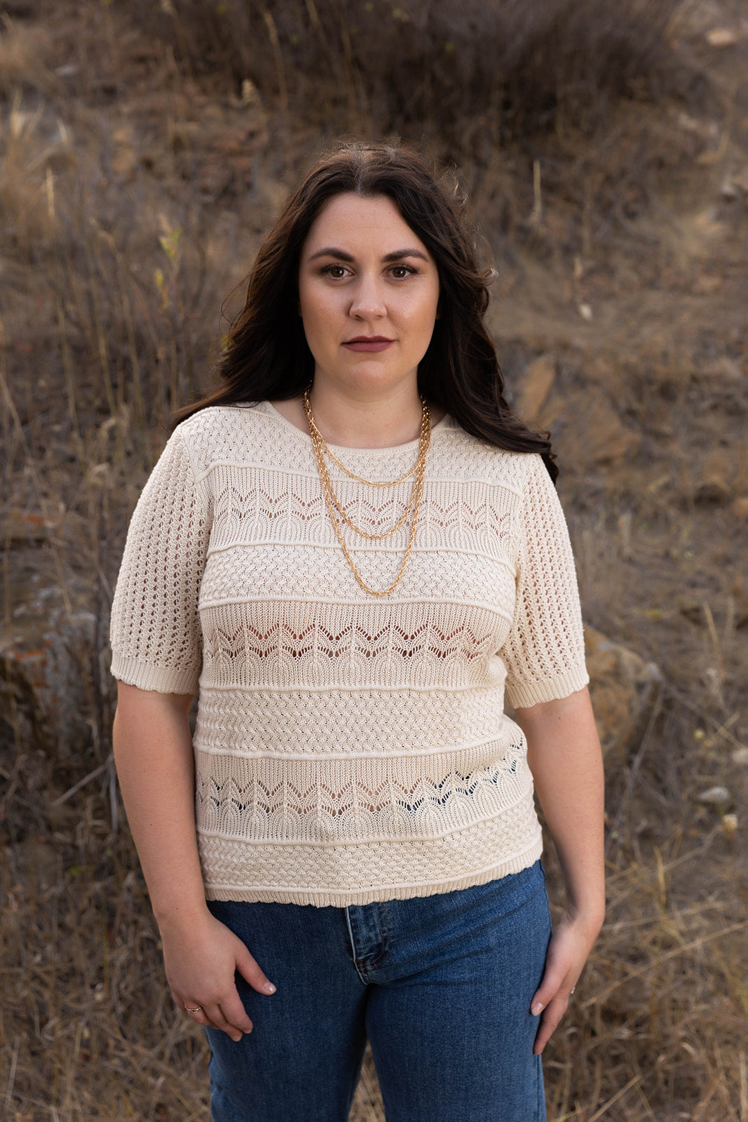 April Short Sleeve Crochet Top
