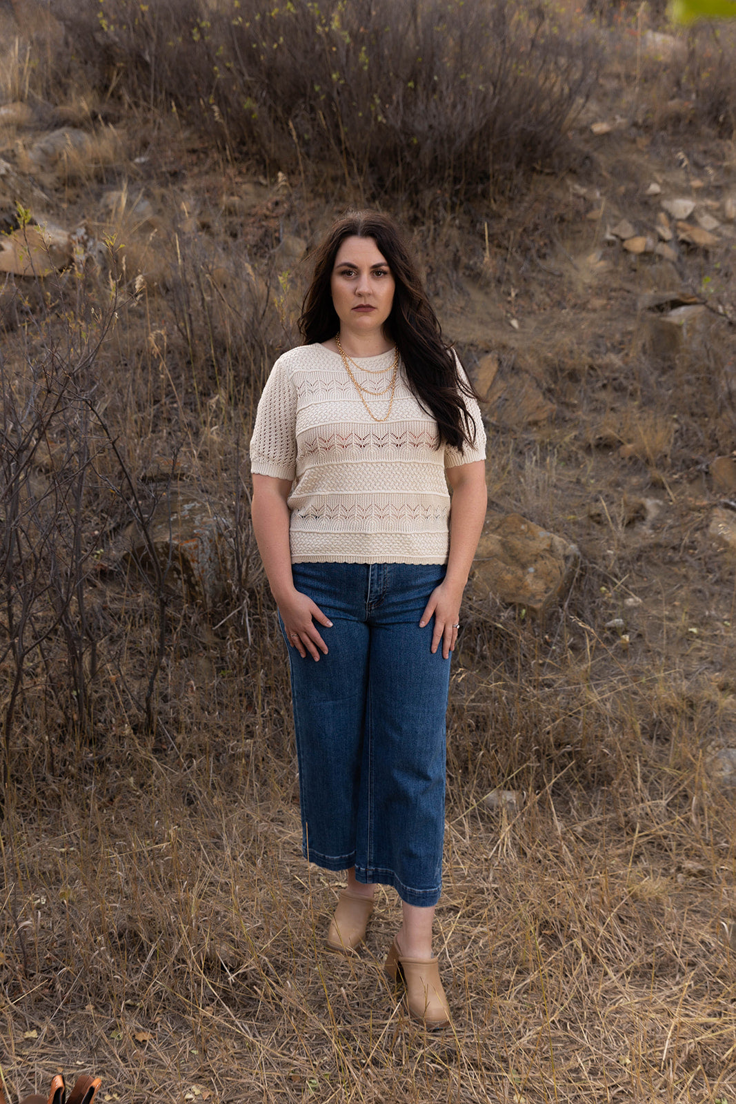 April Short Sleeve Crochet Top