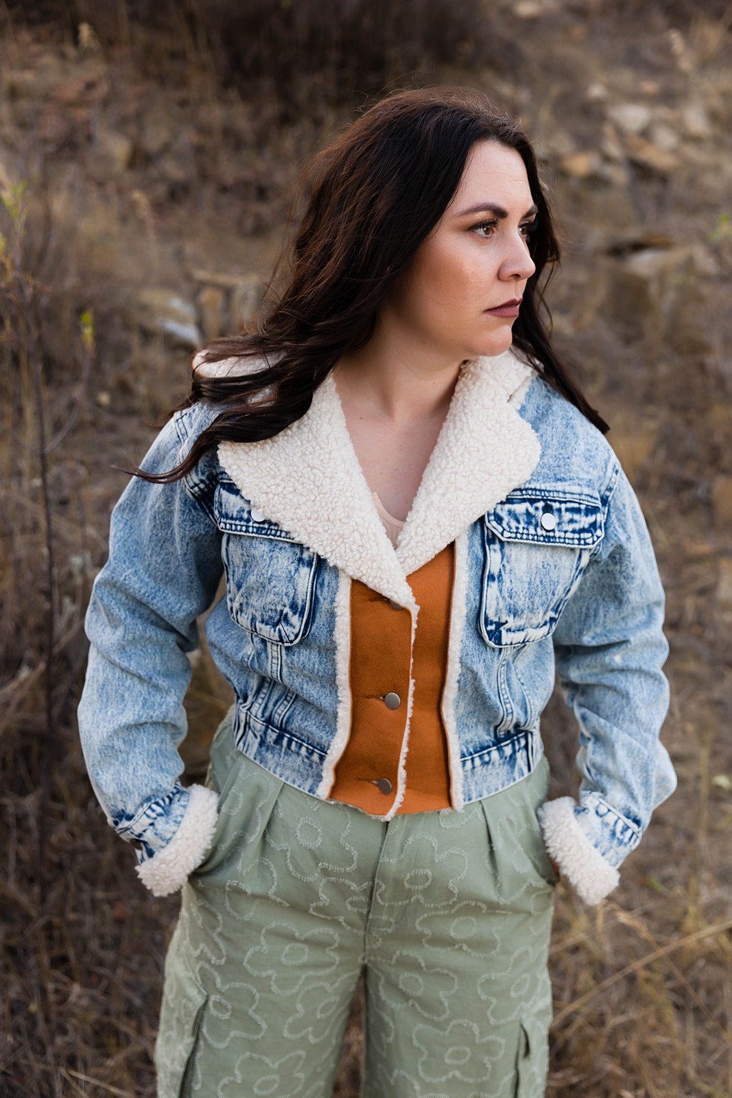 Nevada Denim and Suede Jacket