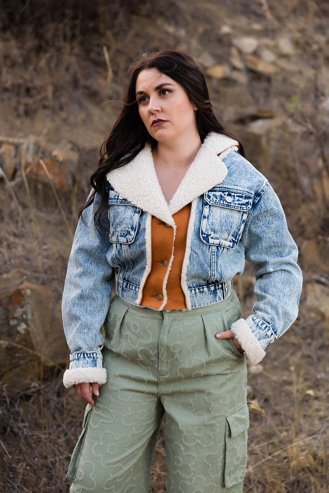 Nevada Denim and Suede Jacket