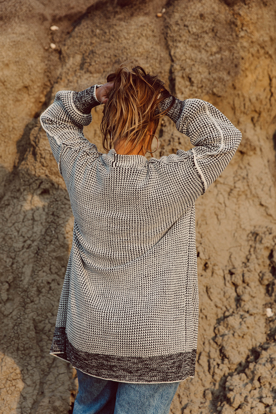Nathalia Charcoal Long Sleeve Cardigan